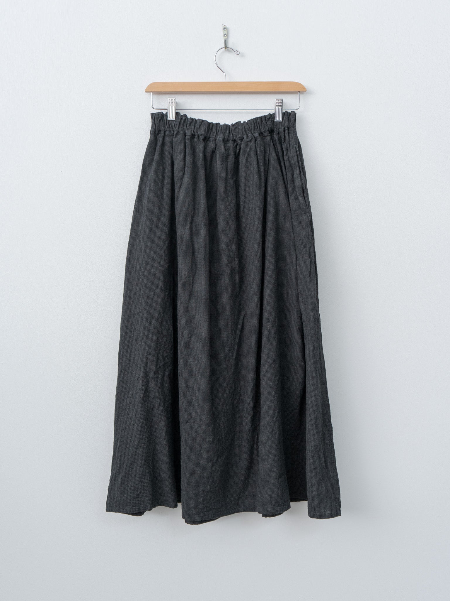 Houndstooth Skirt - Charcoal