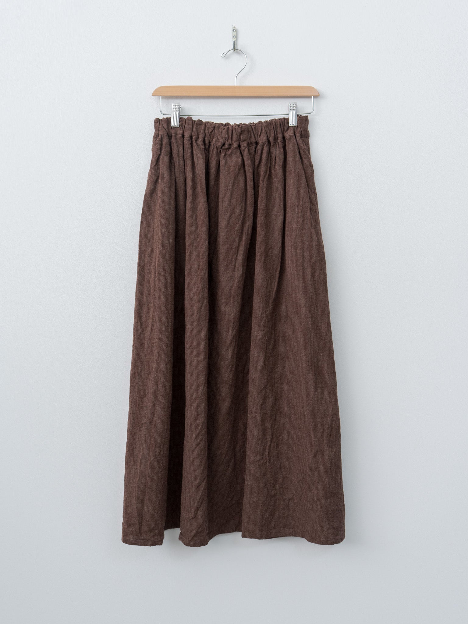 Houndstooth Skirt - Brown