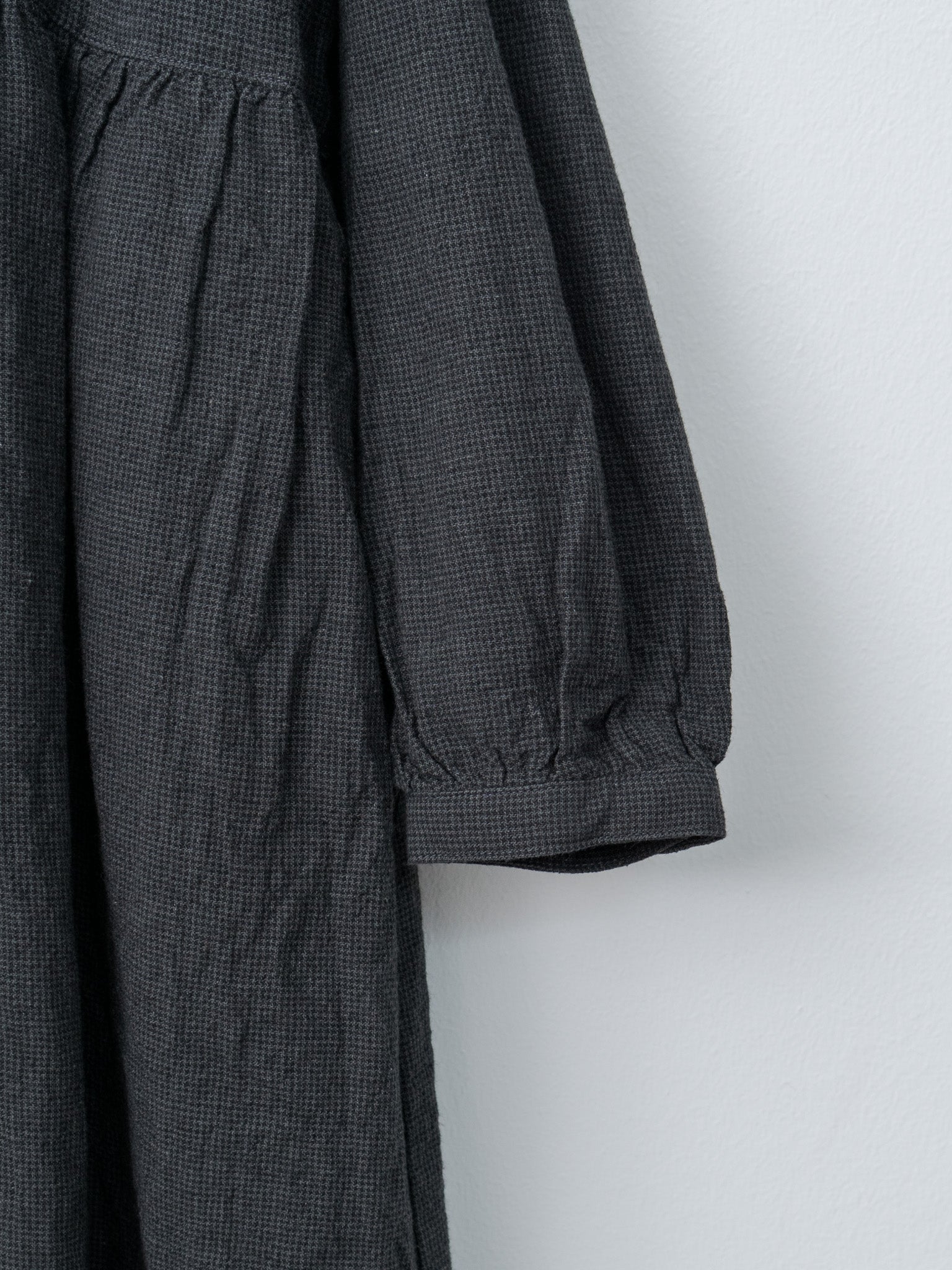 Houndstooth Dress - Charcoal