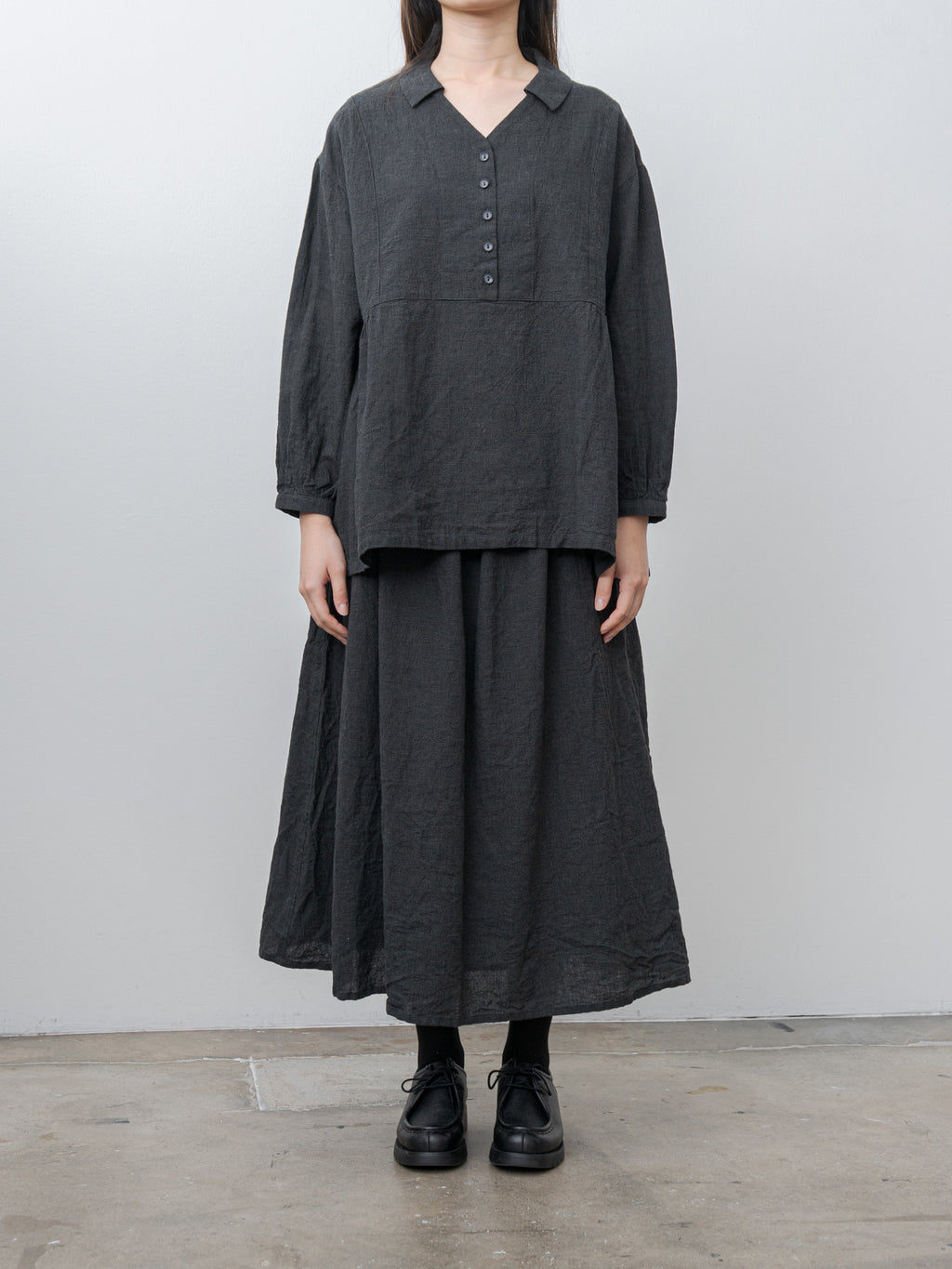 Houndstooth Shirt - Charcoal