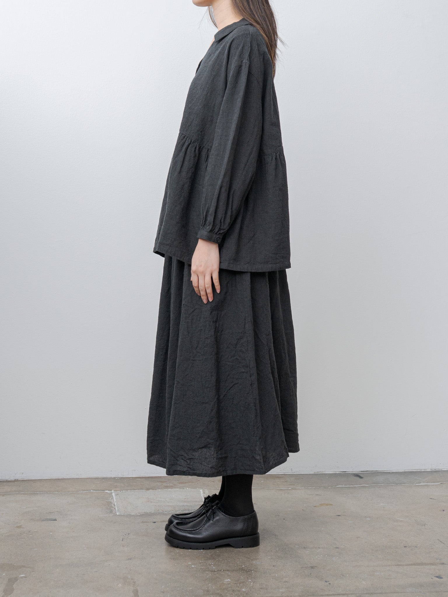 Houndstooth Shirt - Charcoal