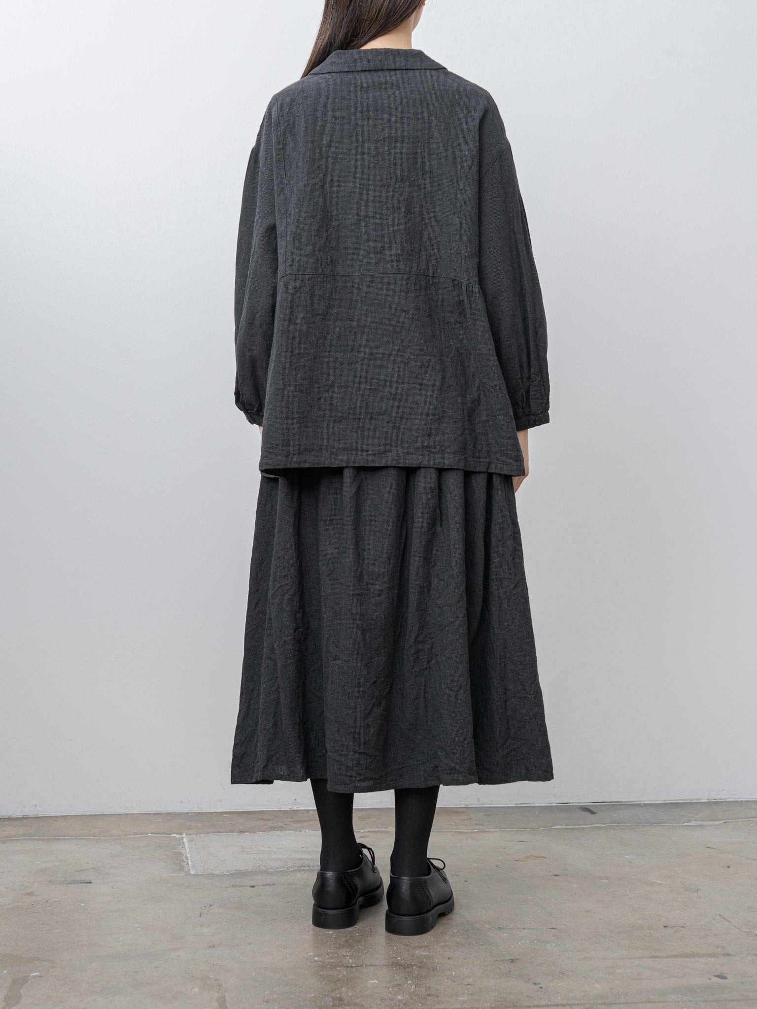 Houndstooth Shirt - Charcoal