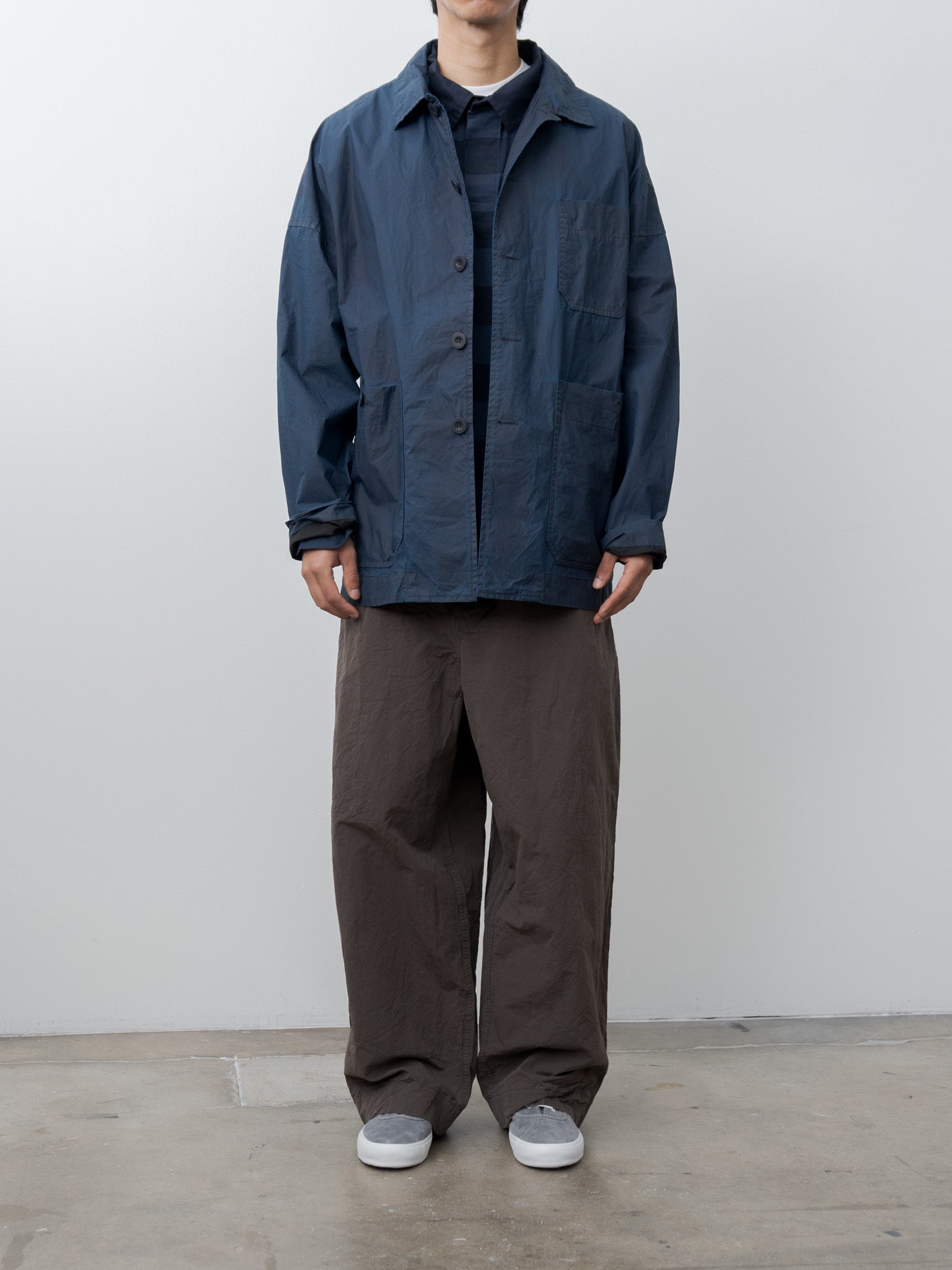 Namu Shop - Casey Casey Higa Travail Jacket PIGMENT WAX - Navy