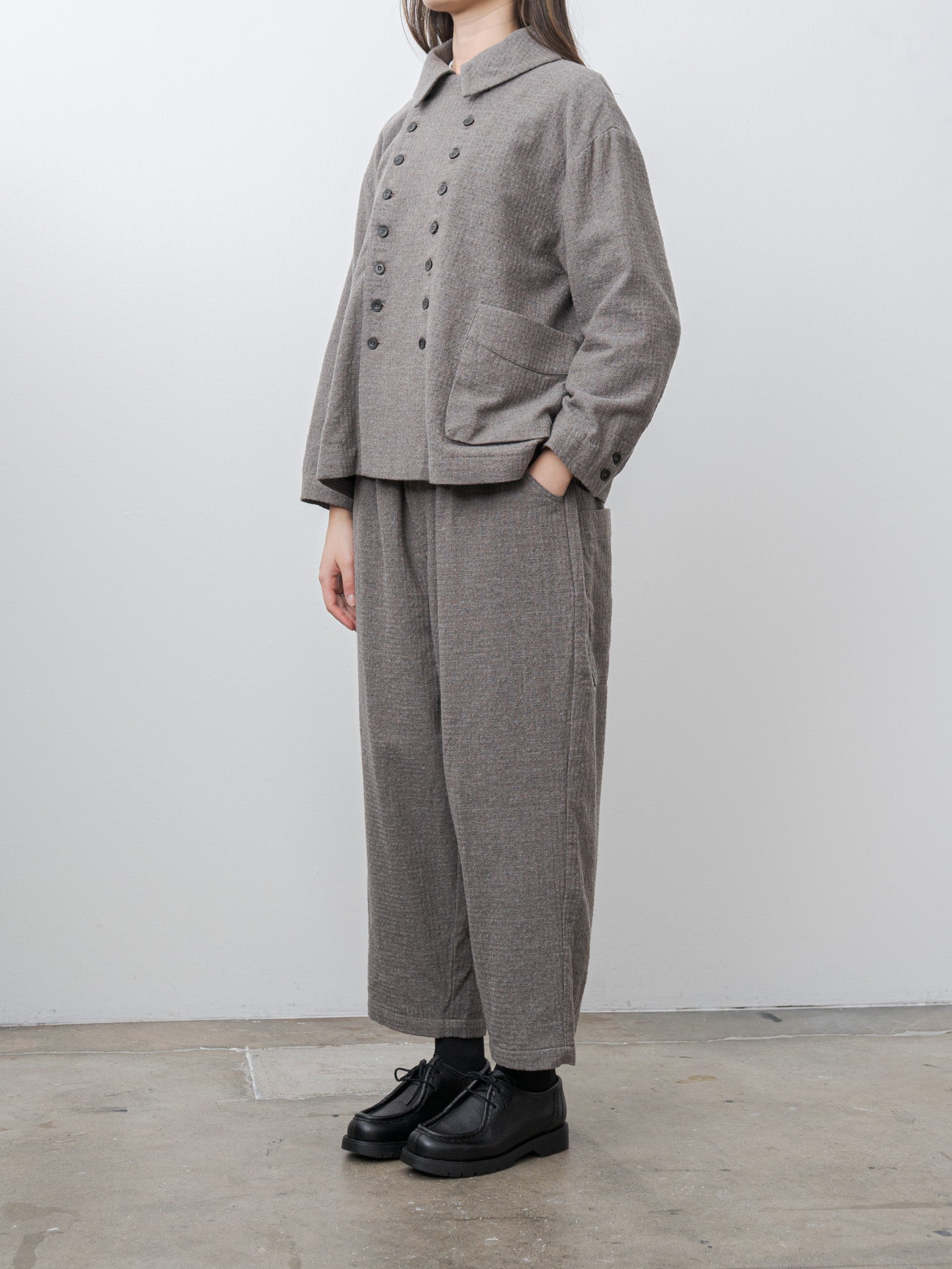 C/W Seersucker Pants - Mocha