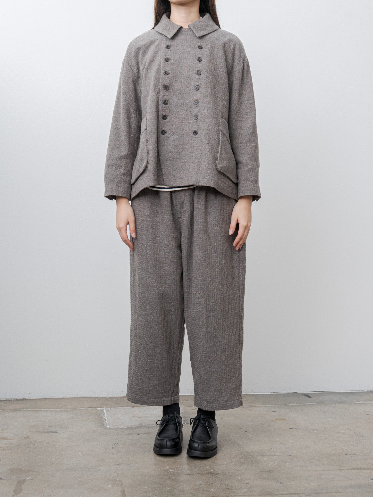 C/W Seersucker Pants - Mocha