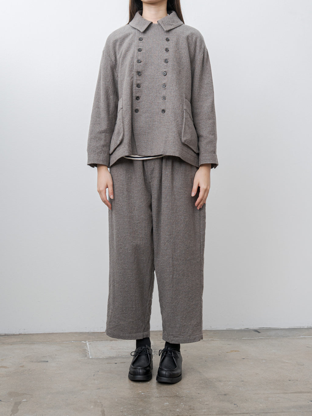 C/W Seersucker Pants - Mocha