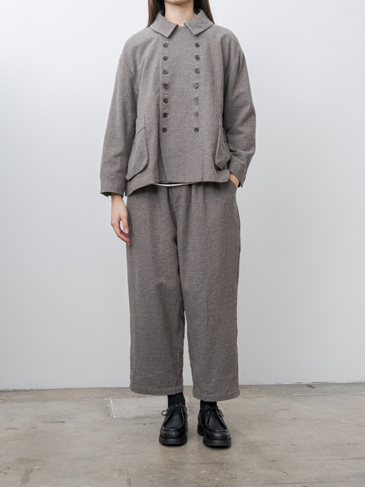 C/W Seersucker Jacket - Mocha