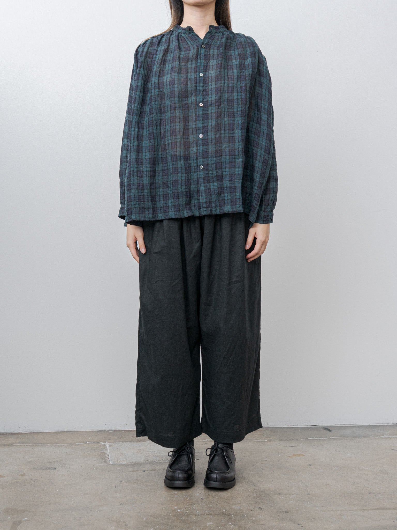 Canvas Black Watch Linen Shirt - Black Watch