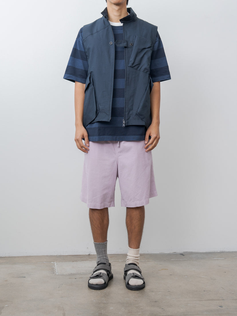 Namu Shop - ts(s) Garment Dye Stripe Baggy T-Shirt - Navy