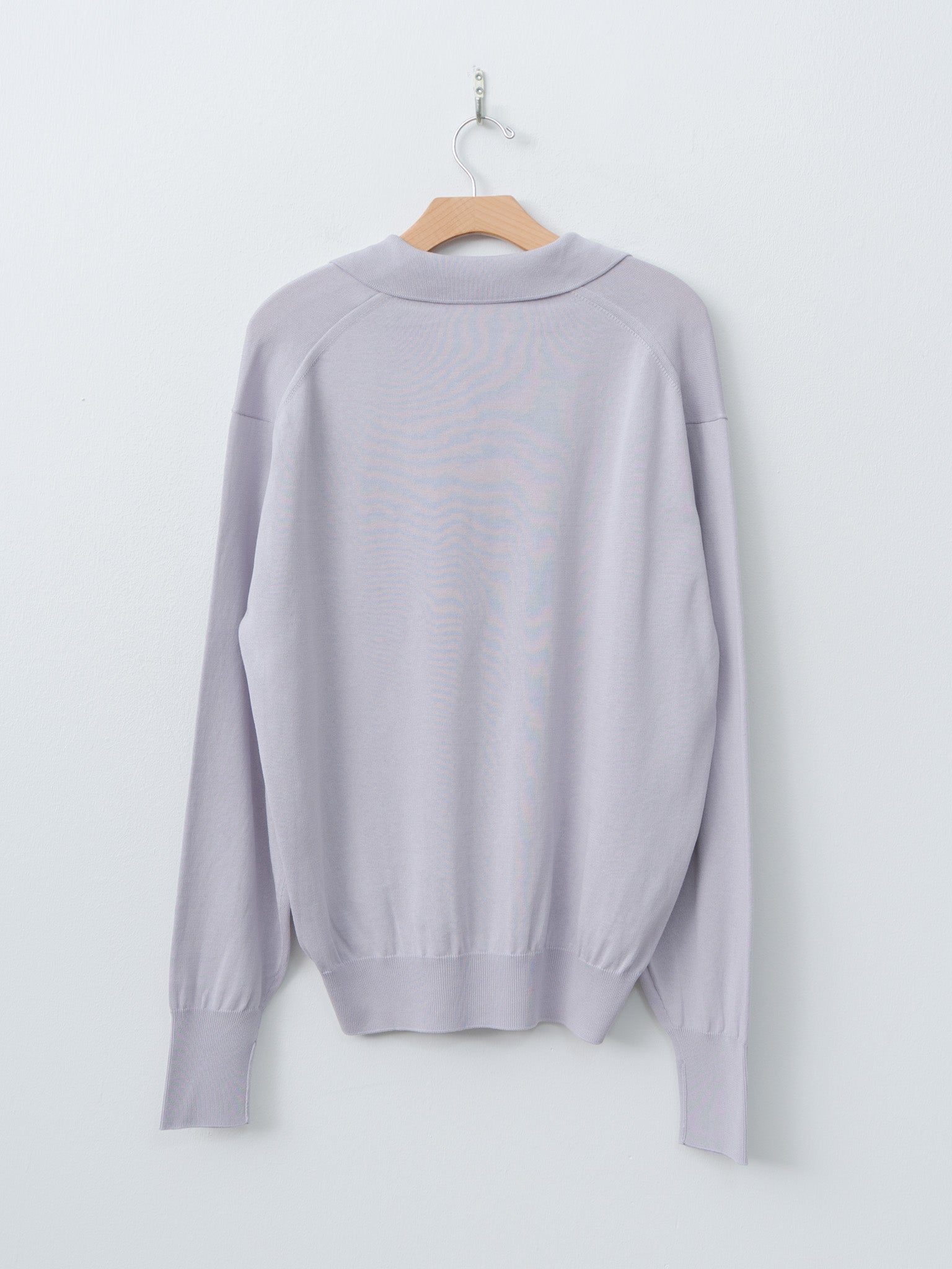 Namu Shop - Kaptain Sunshine Cotton Knit Skipper Shirt - Lilac