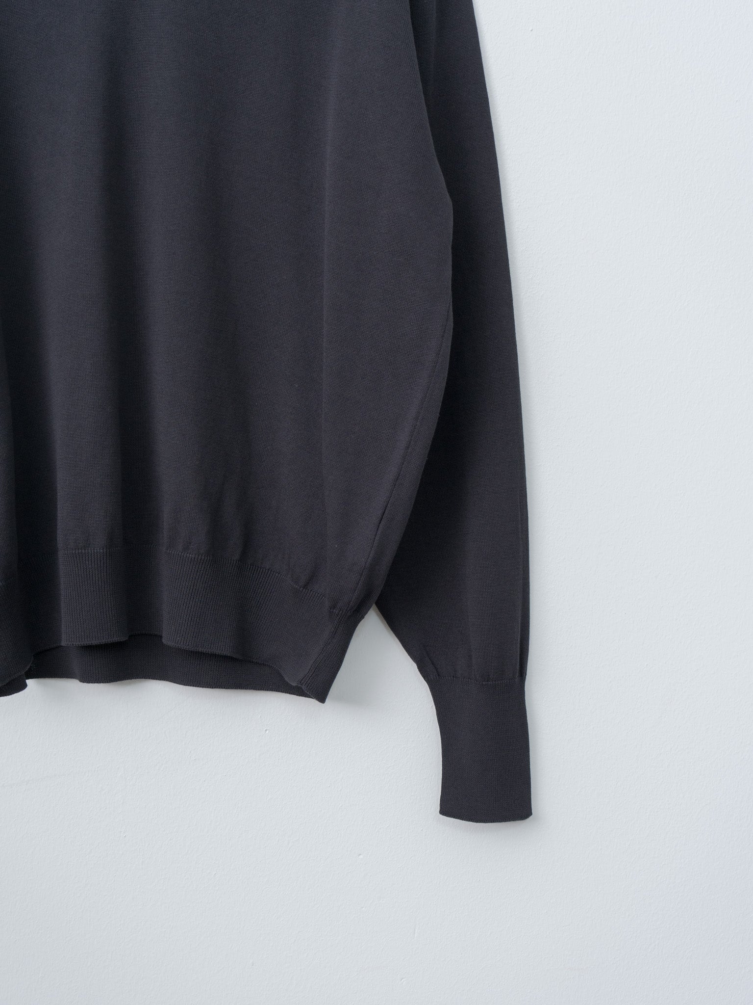 Namu Shop - Kaptain Sunshine Cotton Knit Skipper Shirt - Dark Navy