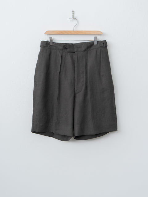 Namu Shop - Kaptain Sunshine Linen Silk Mesh Gurkha Shorts - Ink Black