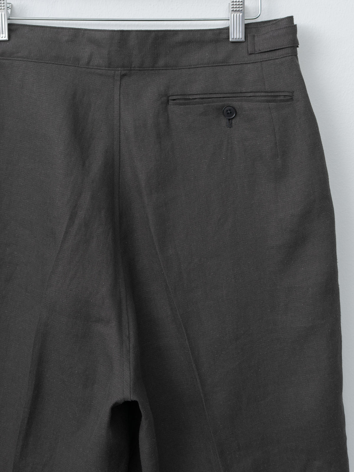 Namu Shop - Kaptain Sunshine Linen Silk Mesh Gurkha Shorts - Ink Black