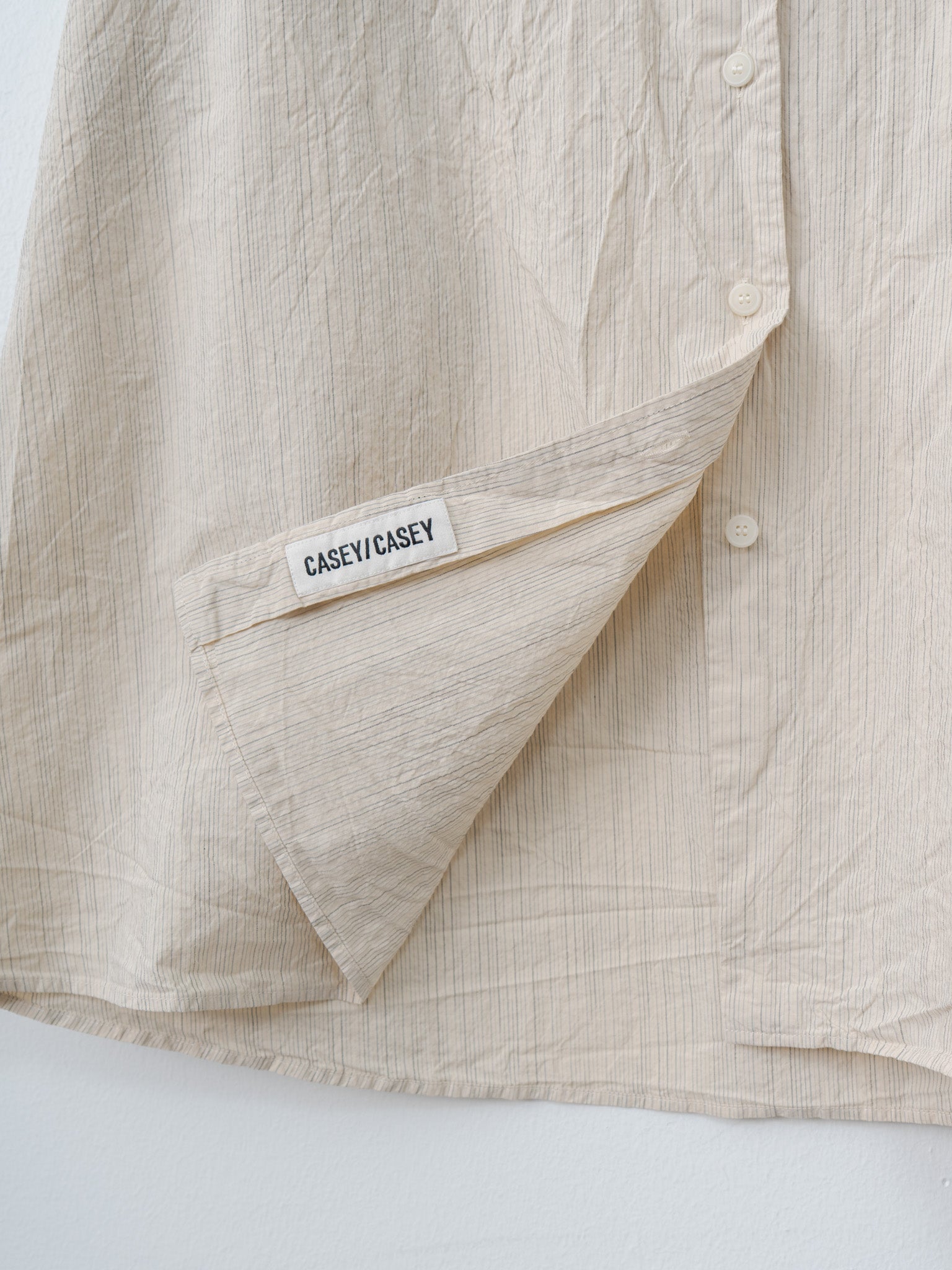 Waga LS Shirt WIND STRIPE - Nat Stripe