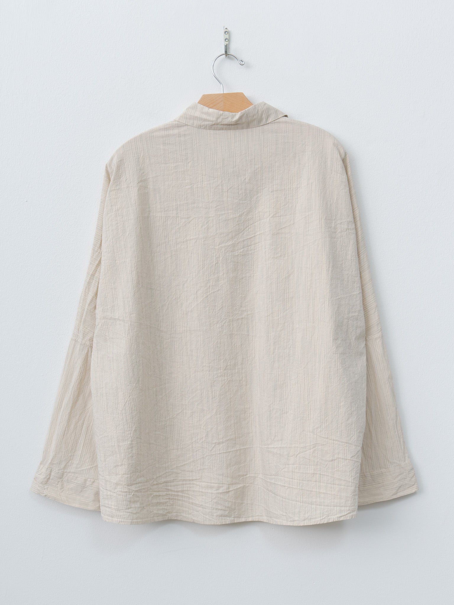 Waga LS Shirt WIND STRIPE - Nat Stripe