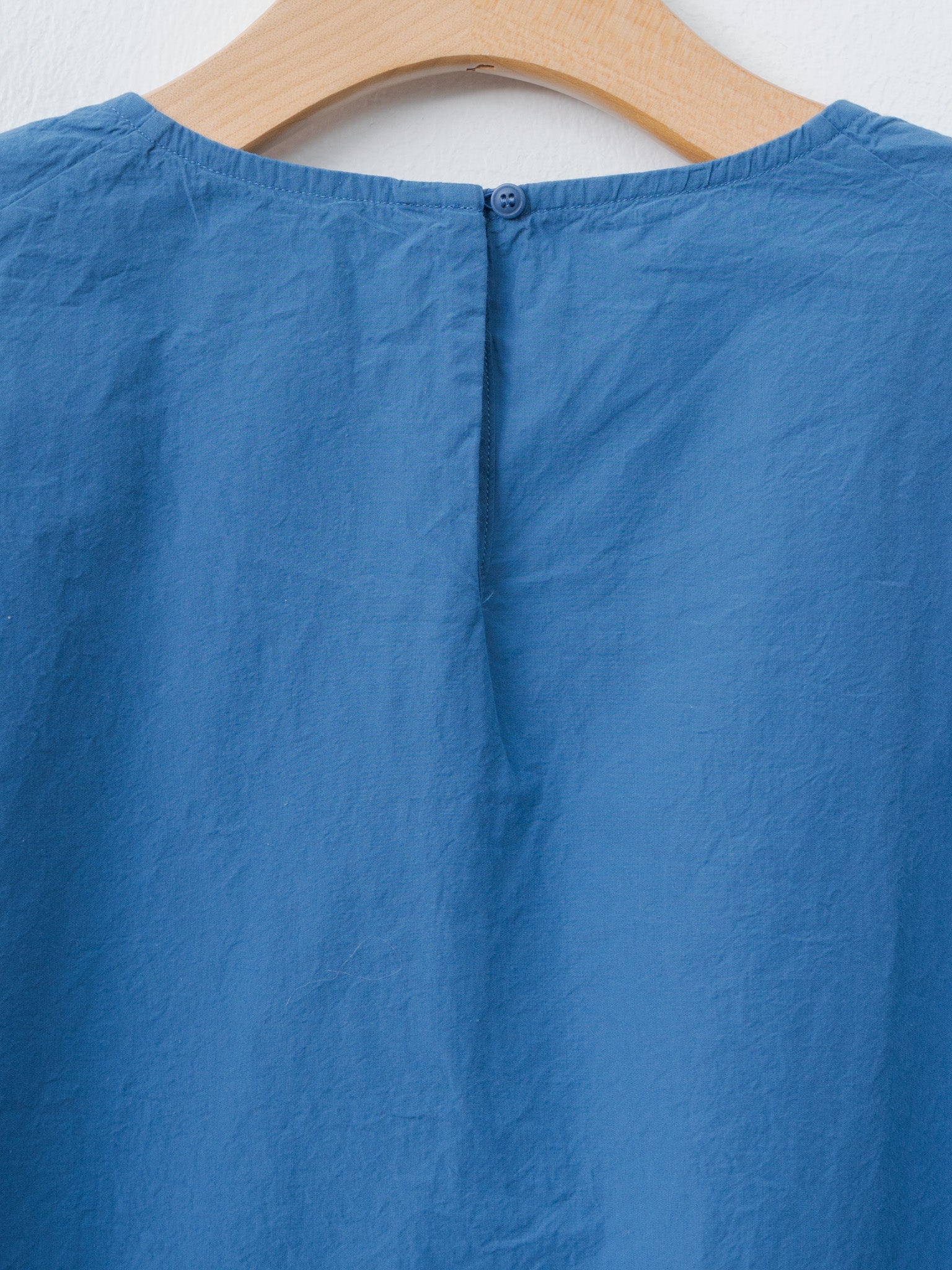 Simple Top CHALK POPLIN - Medium Blue
