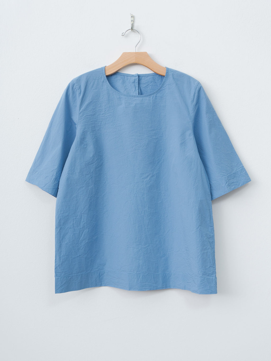 Simple Top CHALK POPLIN - Light Blue