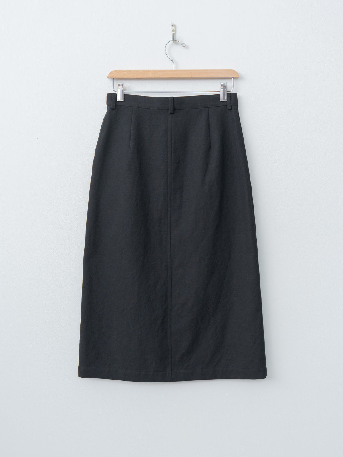 Namu Shop - Auralee Wool Cotton Linen Ox Skirt - Black