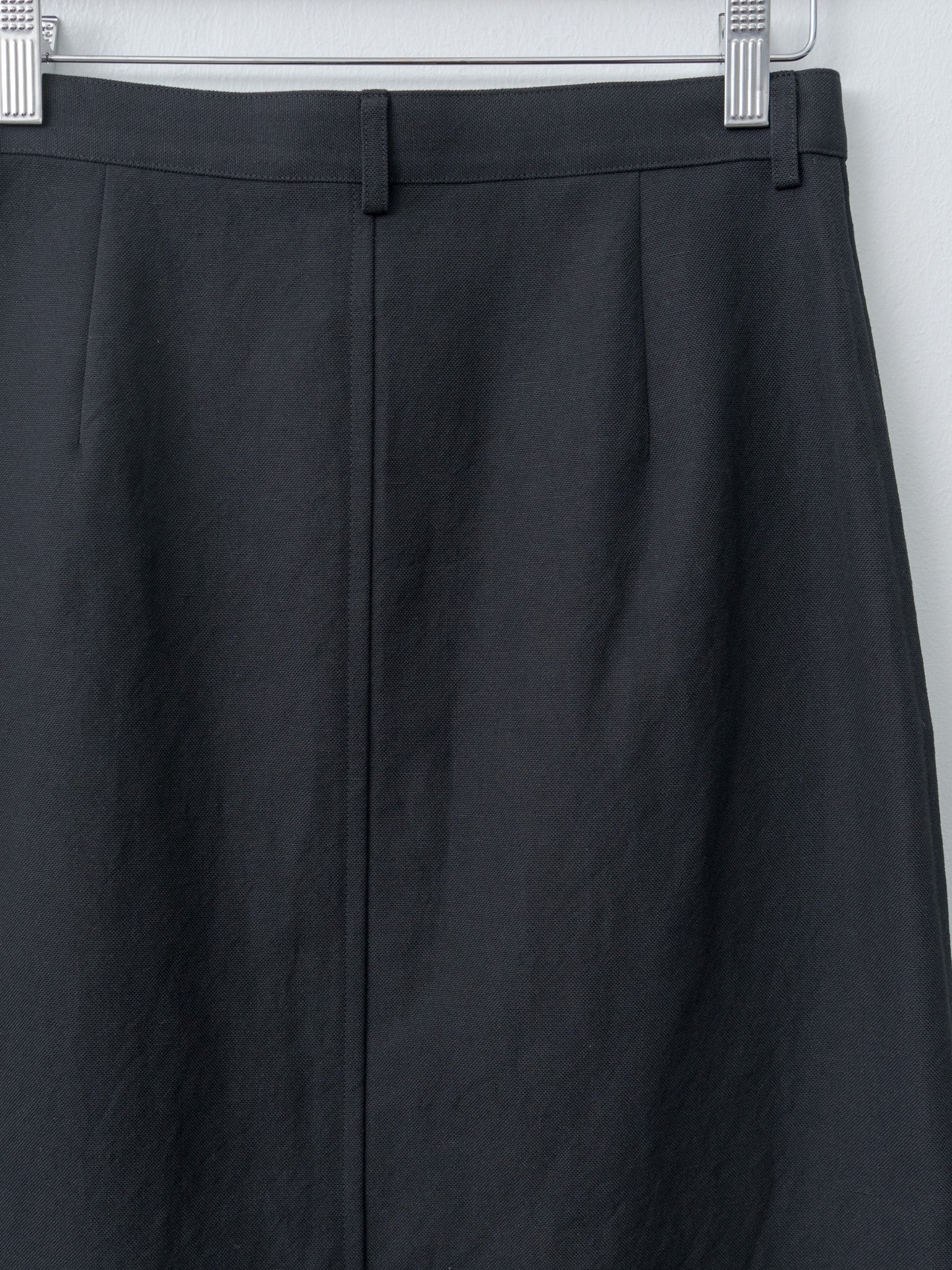 Namu Shop - Auralee Wool Cotton Linen Ox Skirt - Black