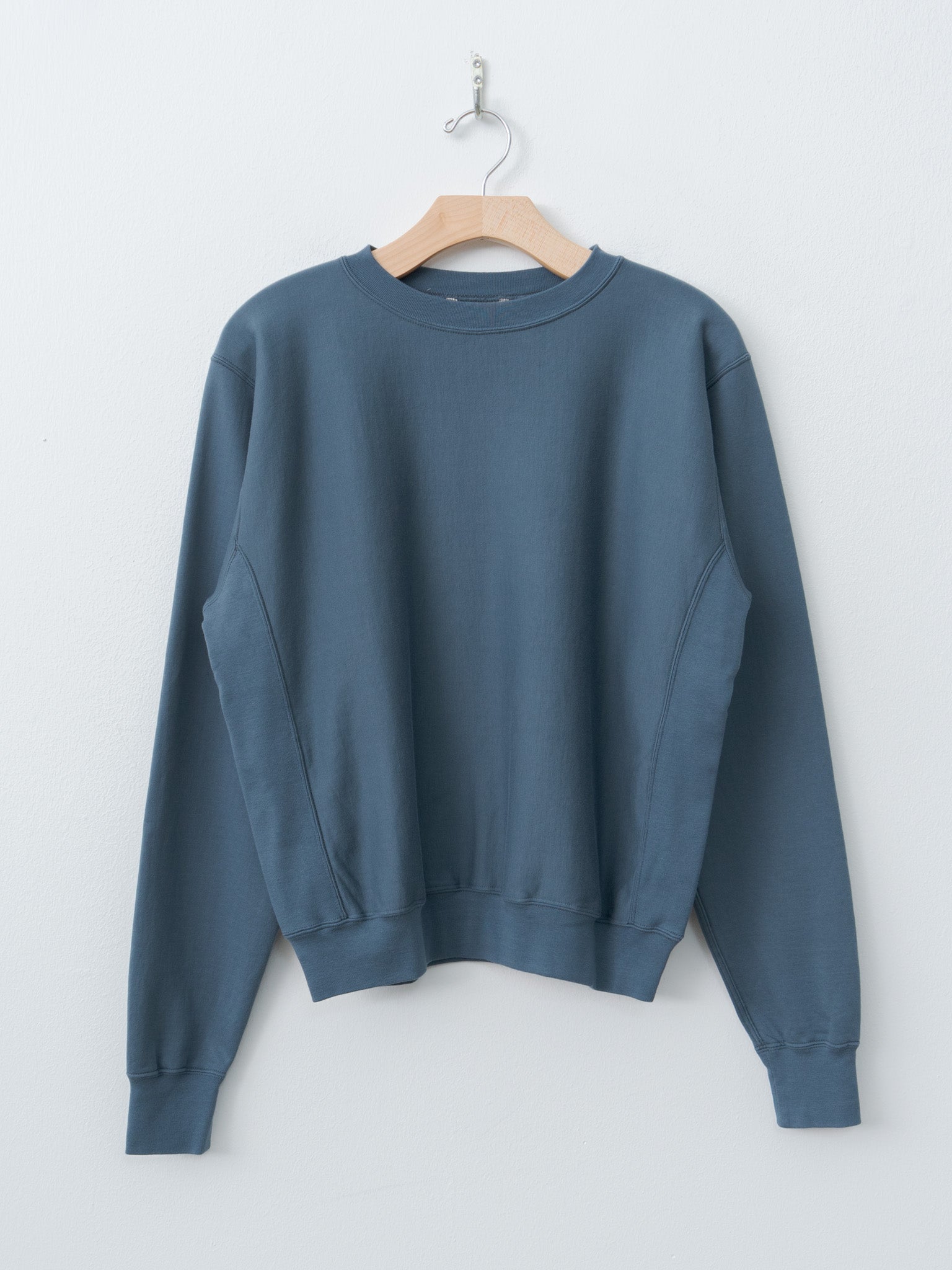 Namu Shop - Auralee Elastic High Gauge Sweat P/O - Dusty Blue