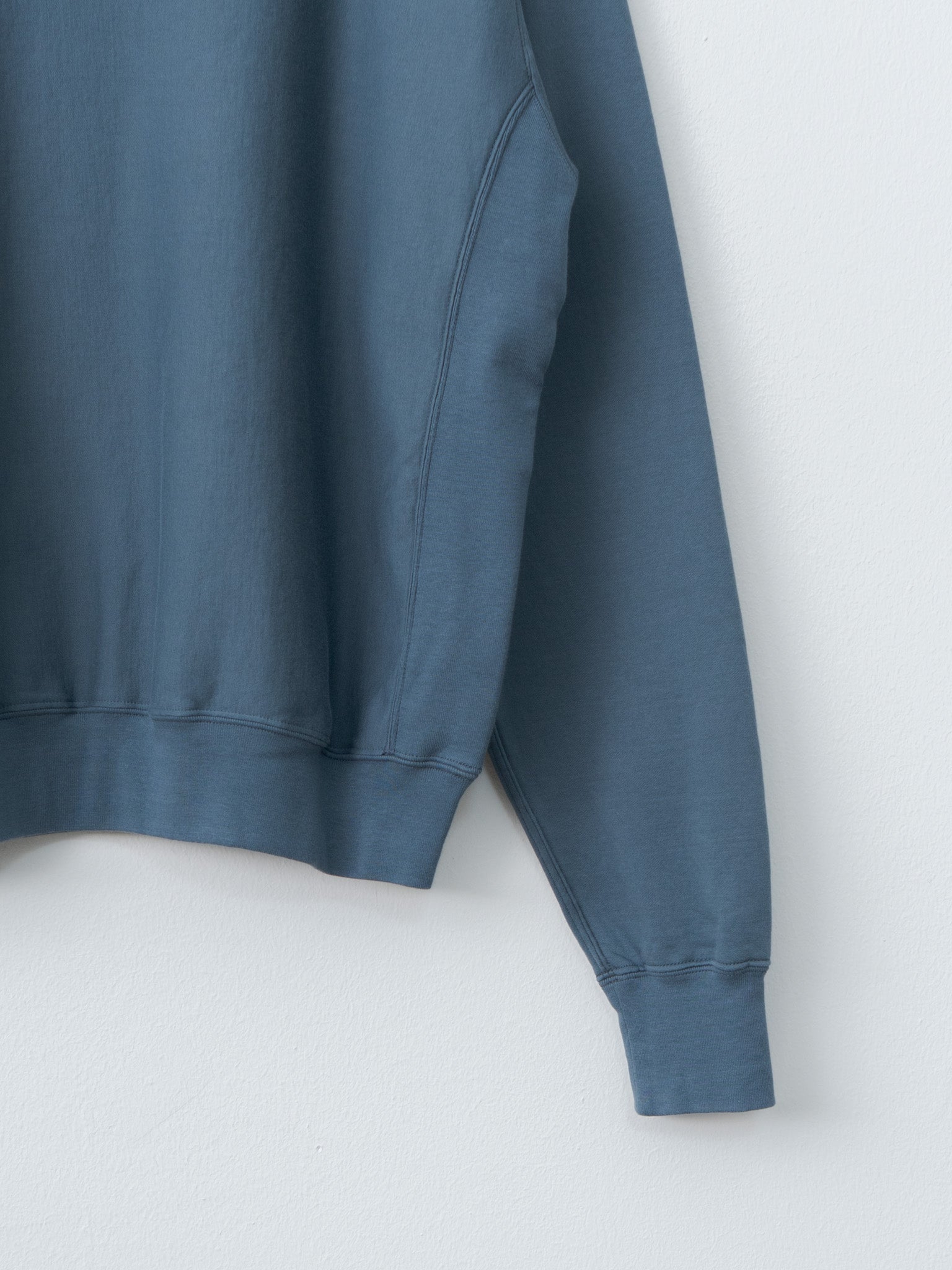 Namu Shop - Auralee Elastic High Gauge Sweat P/O - Dusty Blue
