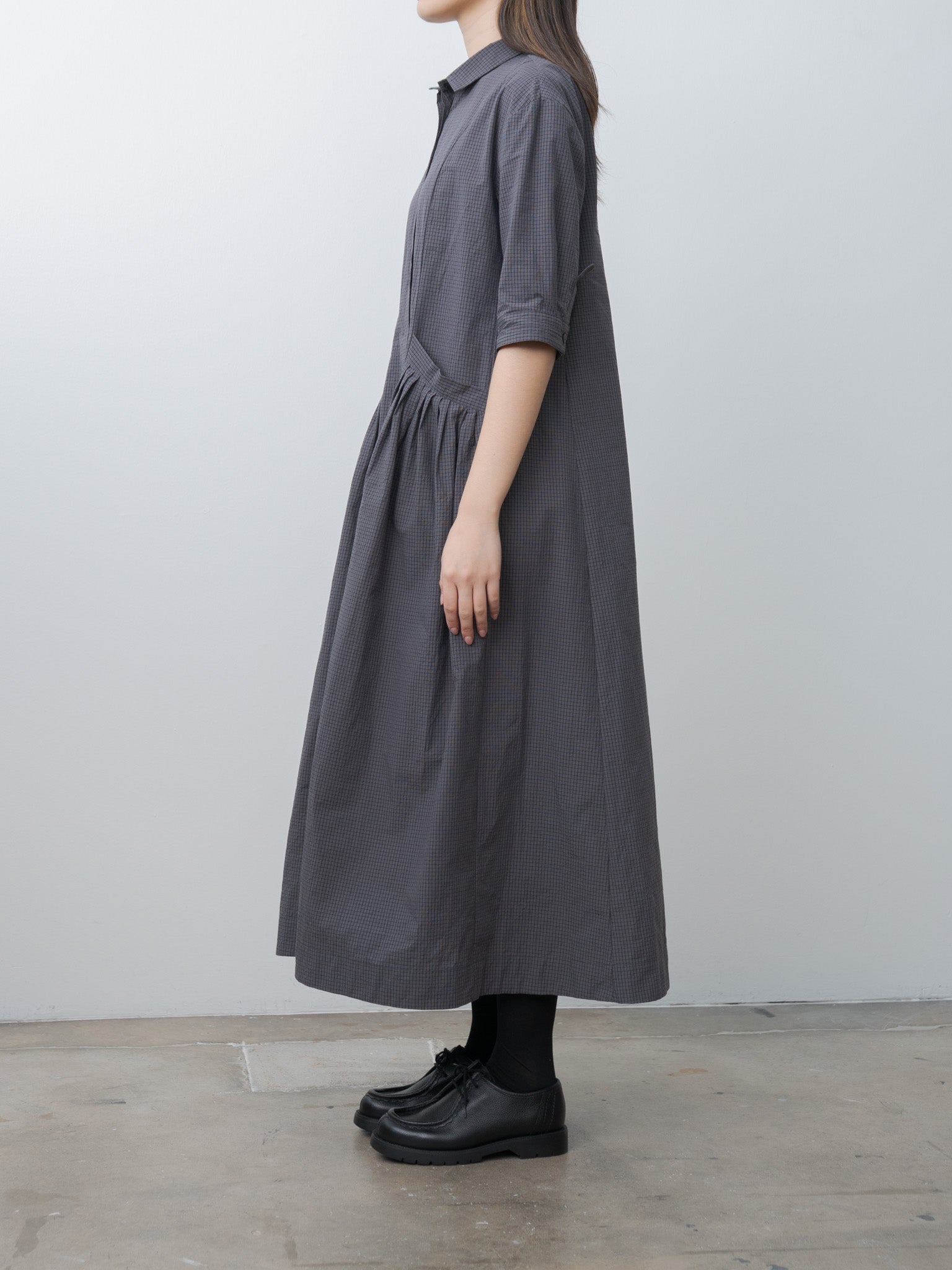 Sally Dress - Gray Check