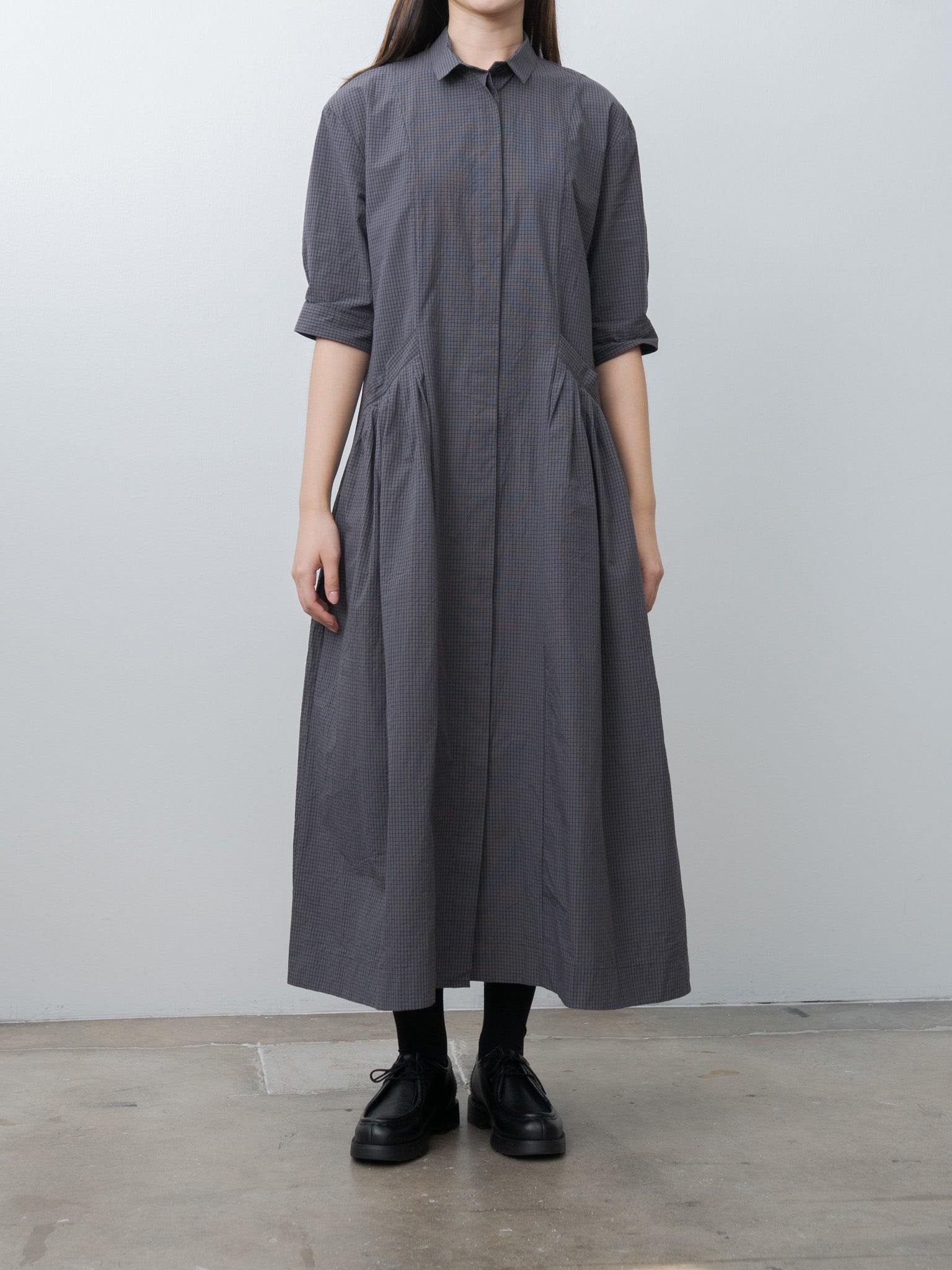 Sally Dress - Gray Check