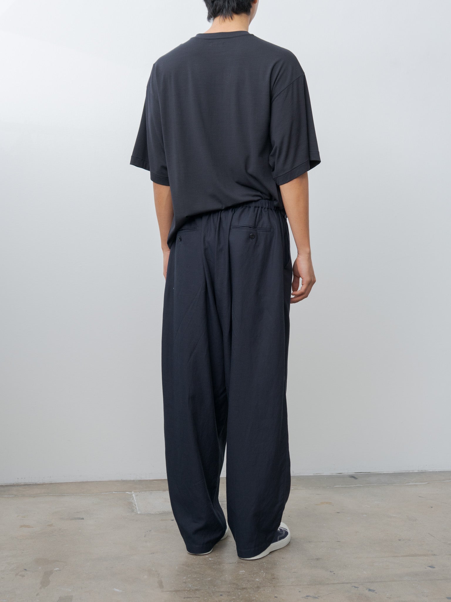 Namu Shop - Kaptain Sunshine Super Soft Merino Half-sleeve Tee - Navy
