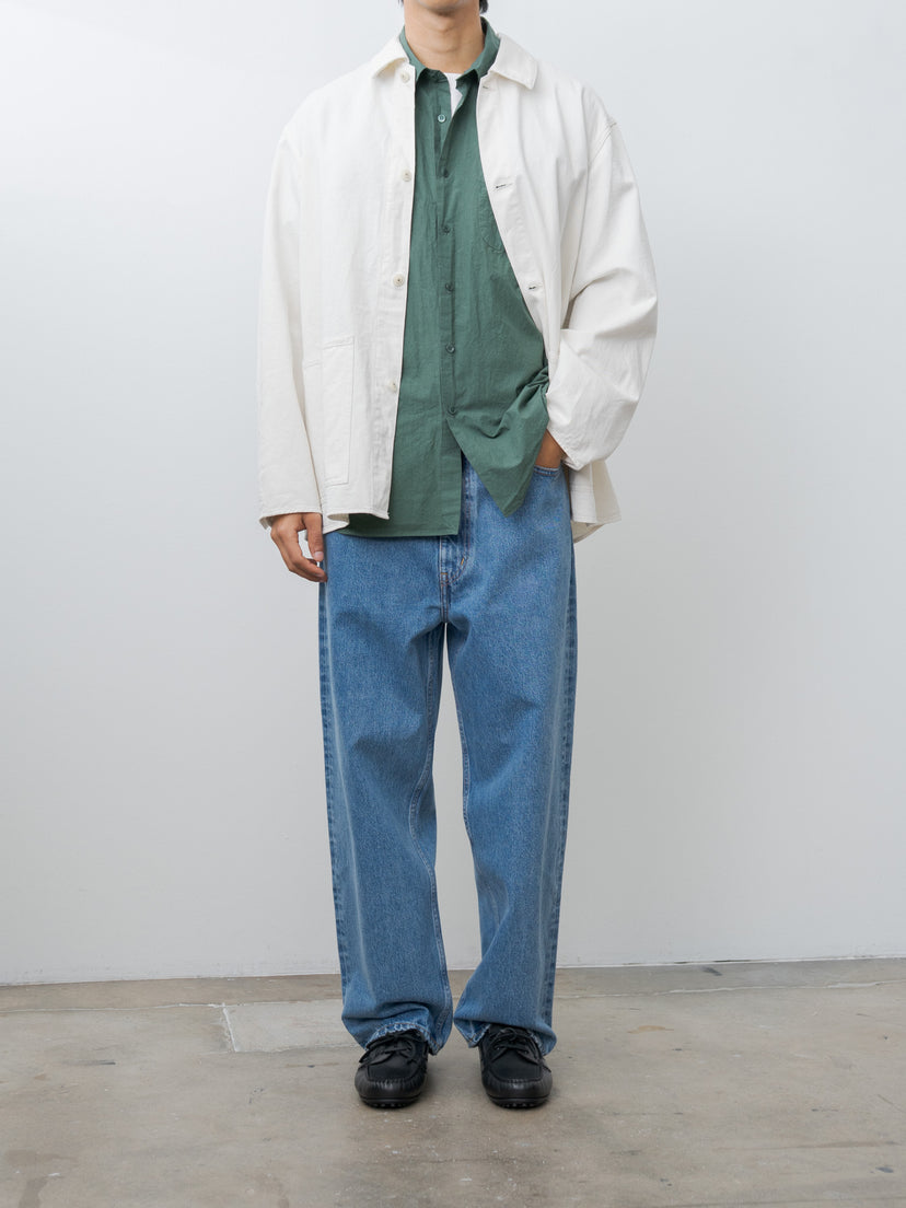 Namu Shop - Kaptain Sunshine Cotton Drill Coverall Jacket - Ecru