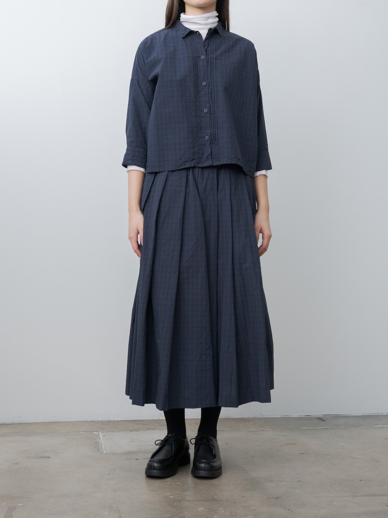 Claudia Shirt - Navy Check