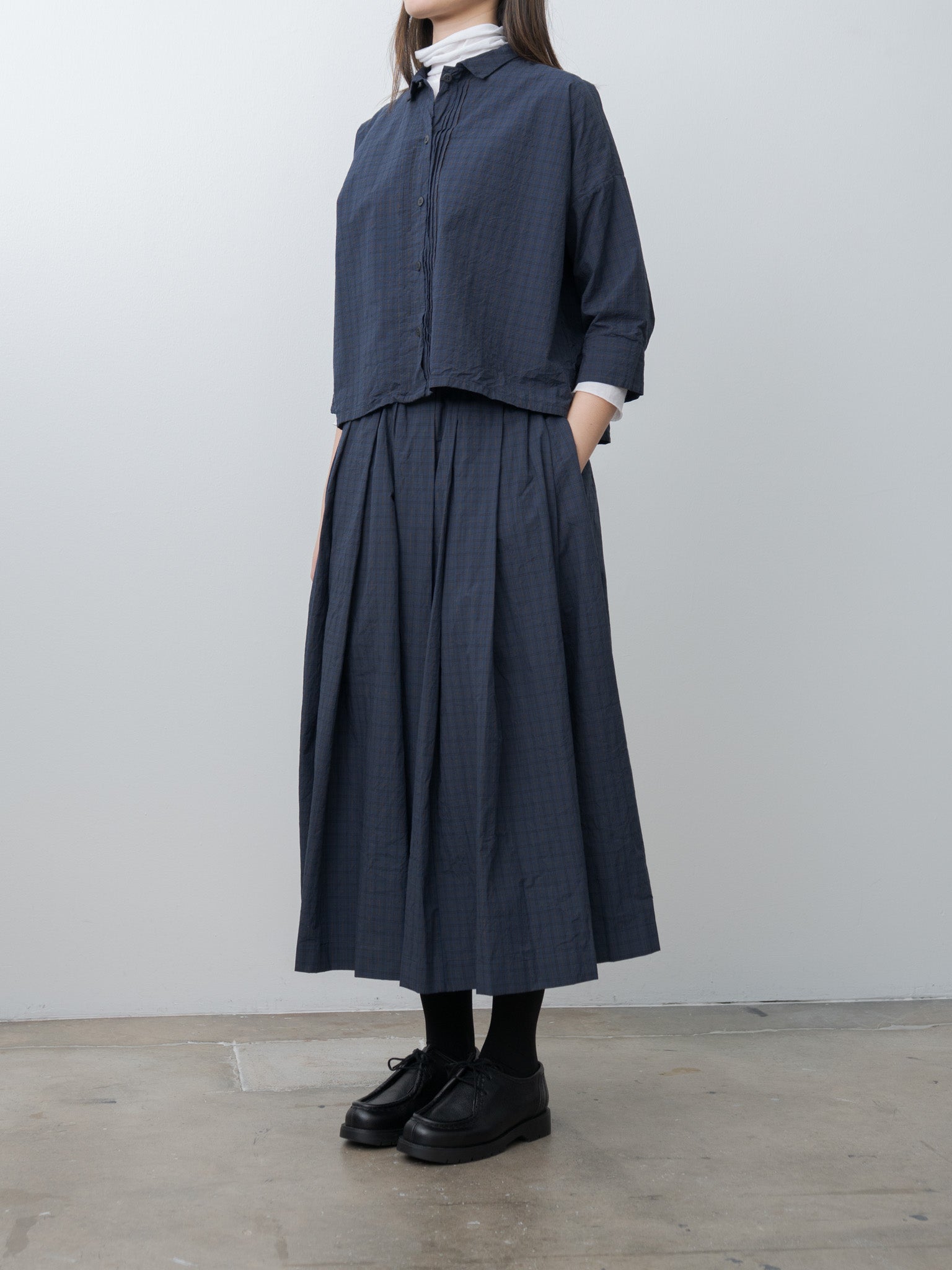 Claudia Shirt - Navy Check