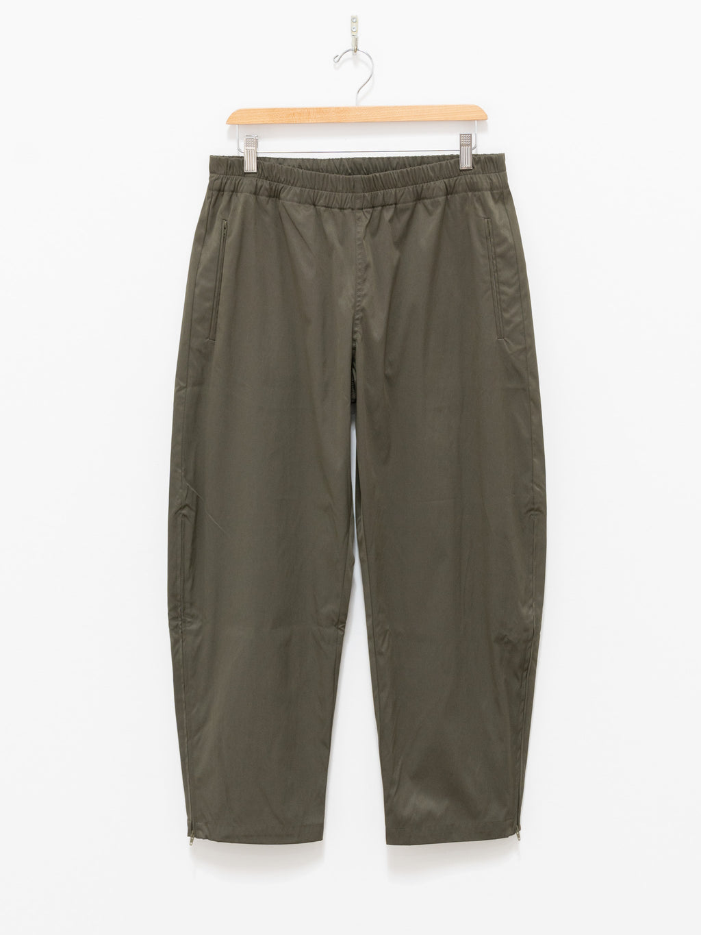 Namu Shop - Studio Nicholson Toba Sporty Curve Leg Pant - Army Green