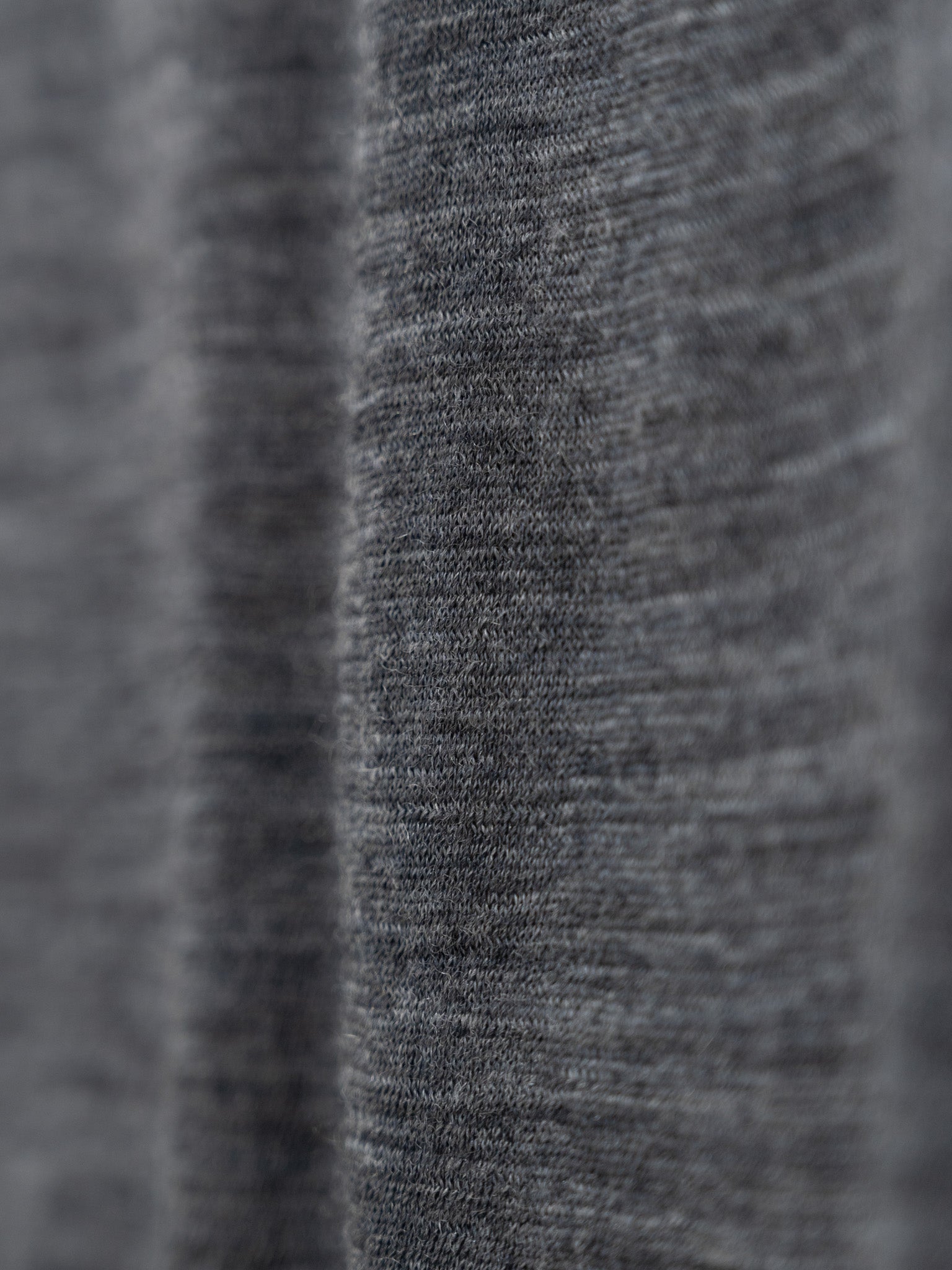 Namu Shop - Auralee Super Soft Wool Sheer Jersey Short Sleeveless - Charcoal