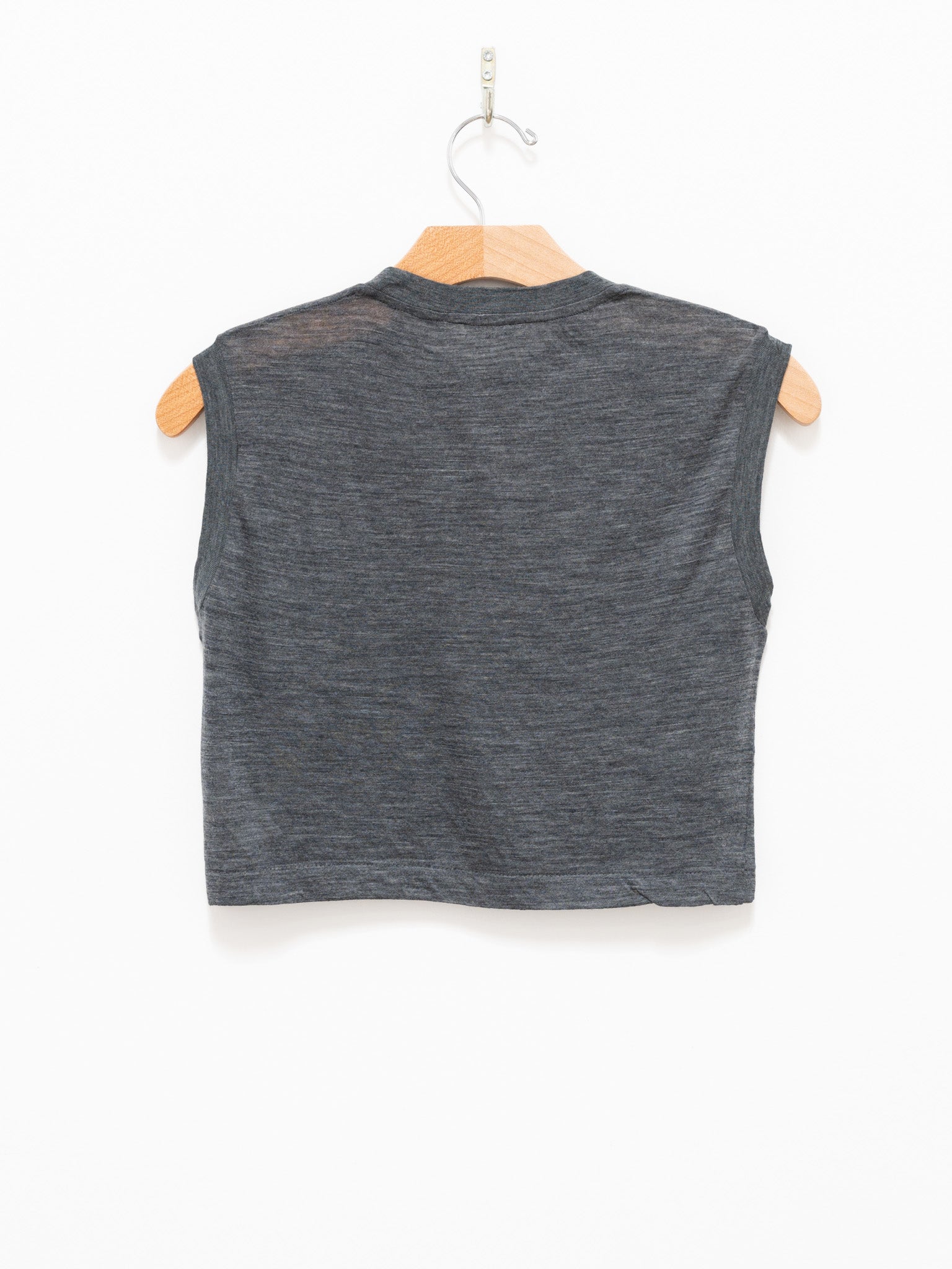 Namu Shop - Auralee Super Soft Wool Sheer Jersey Short Sleeveless