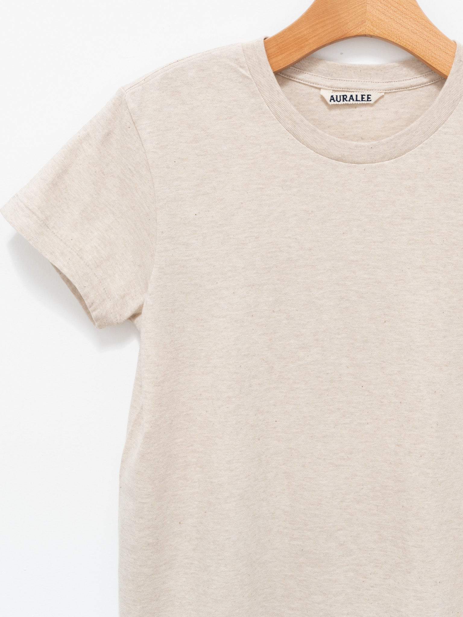 Namu Shop - Auralee Seamless Crewneck Tee - Top Brown