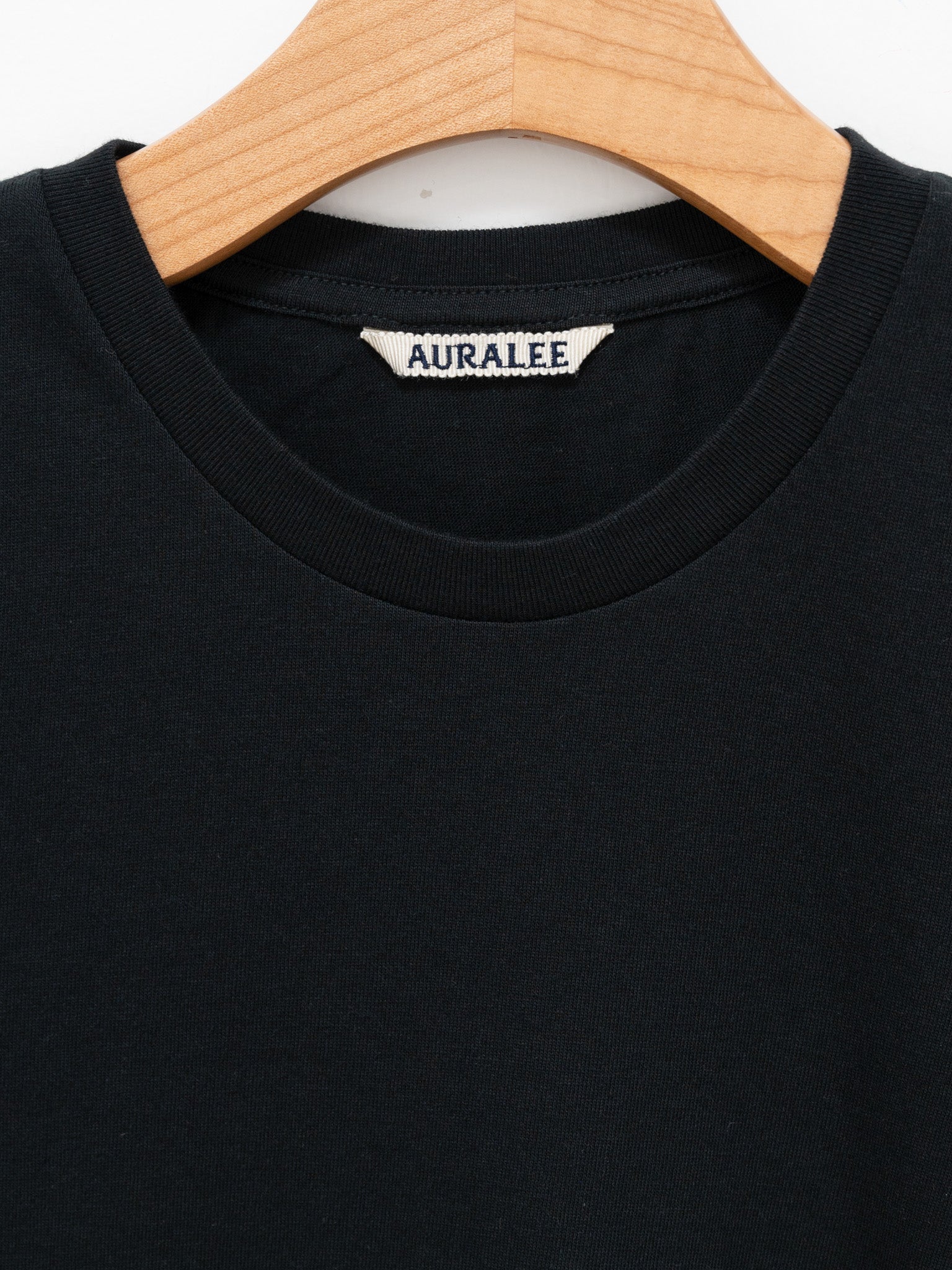 Namu Shop - Auralee Seamless Crewneck Tee - Black