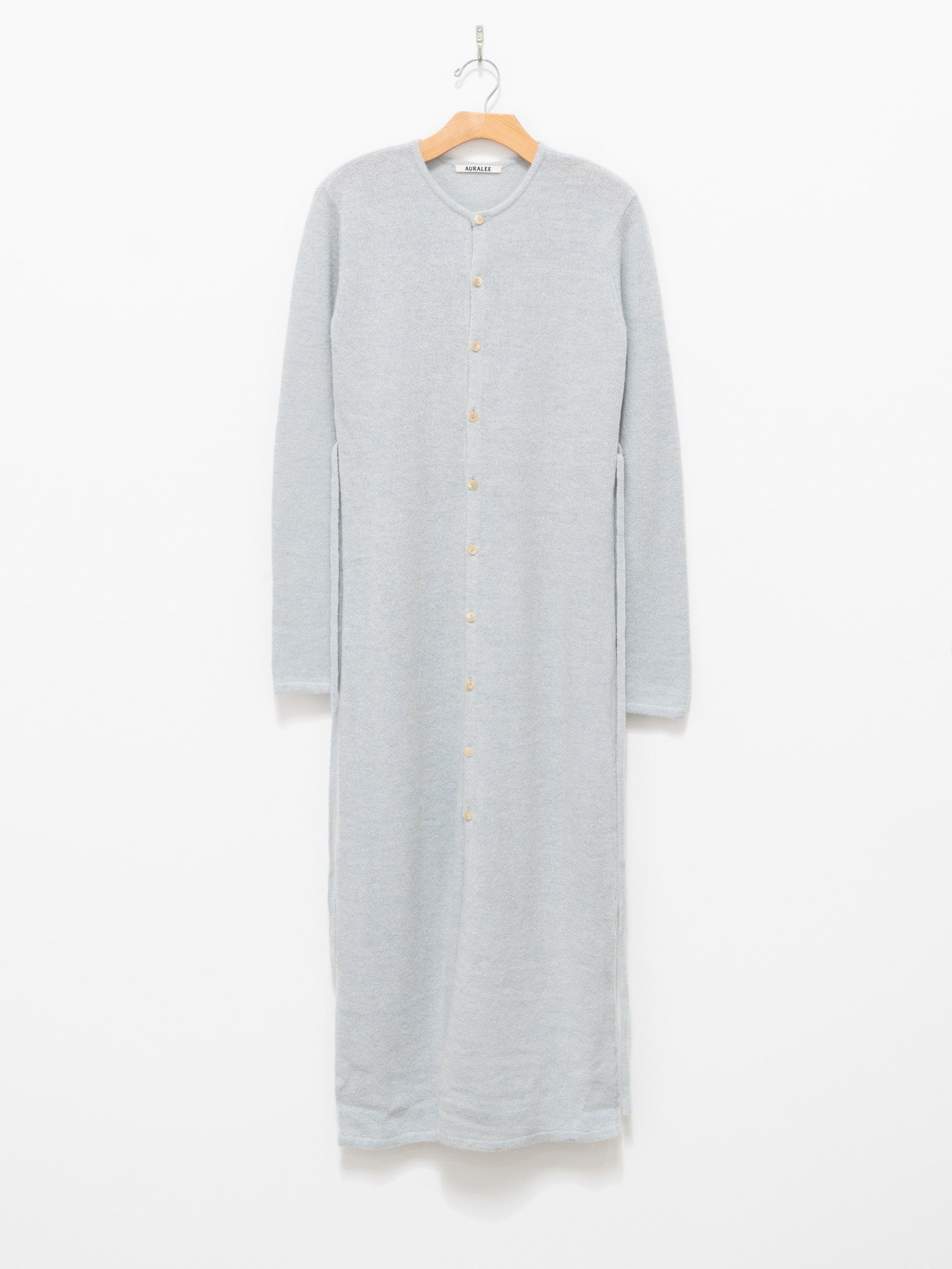 Namu Shop - Auralee Brushed Raschel Mole Knit One Piece - Light Blue