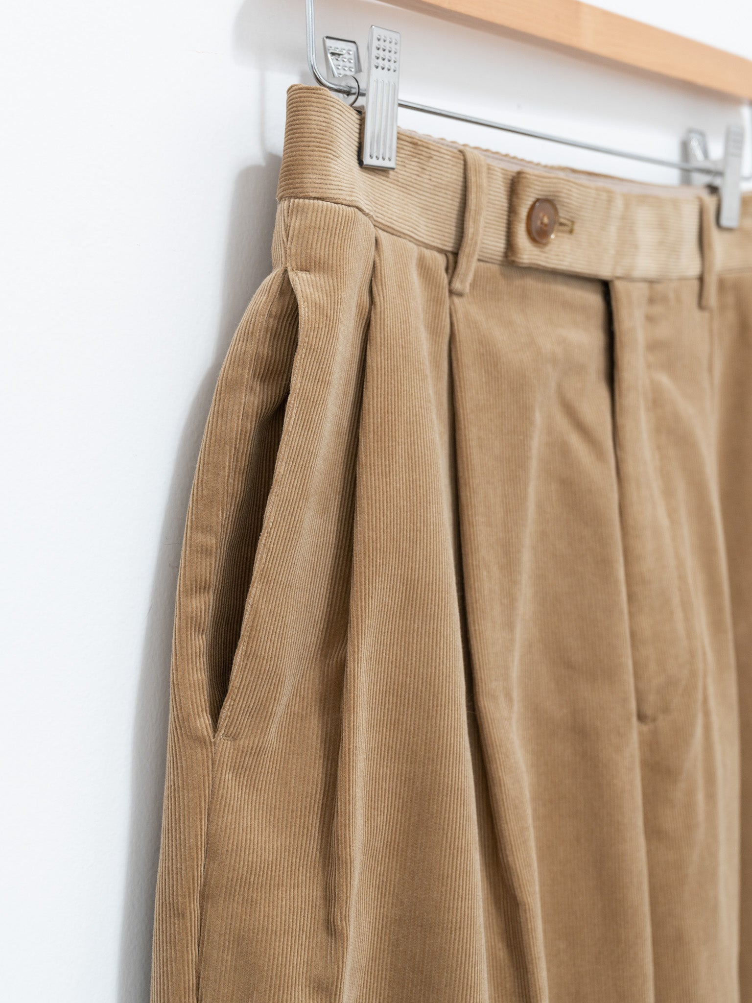 Namu Shop - Auralee Finx Corduroy Slacks - Light Brown