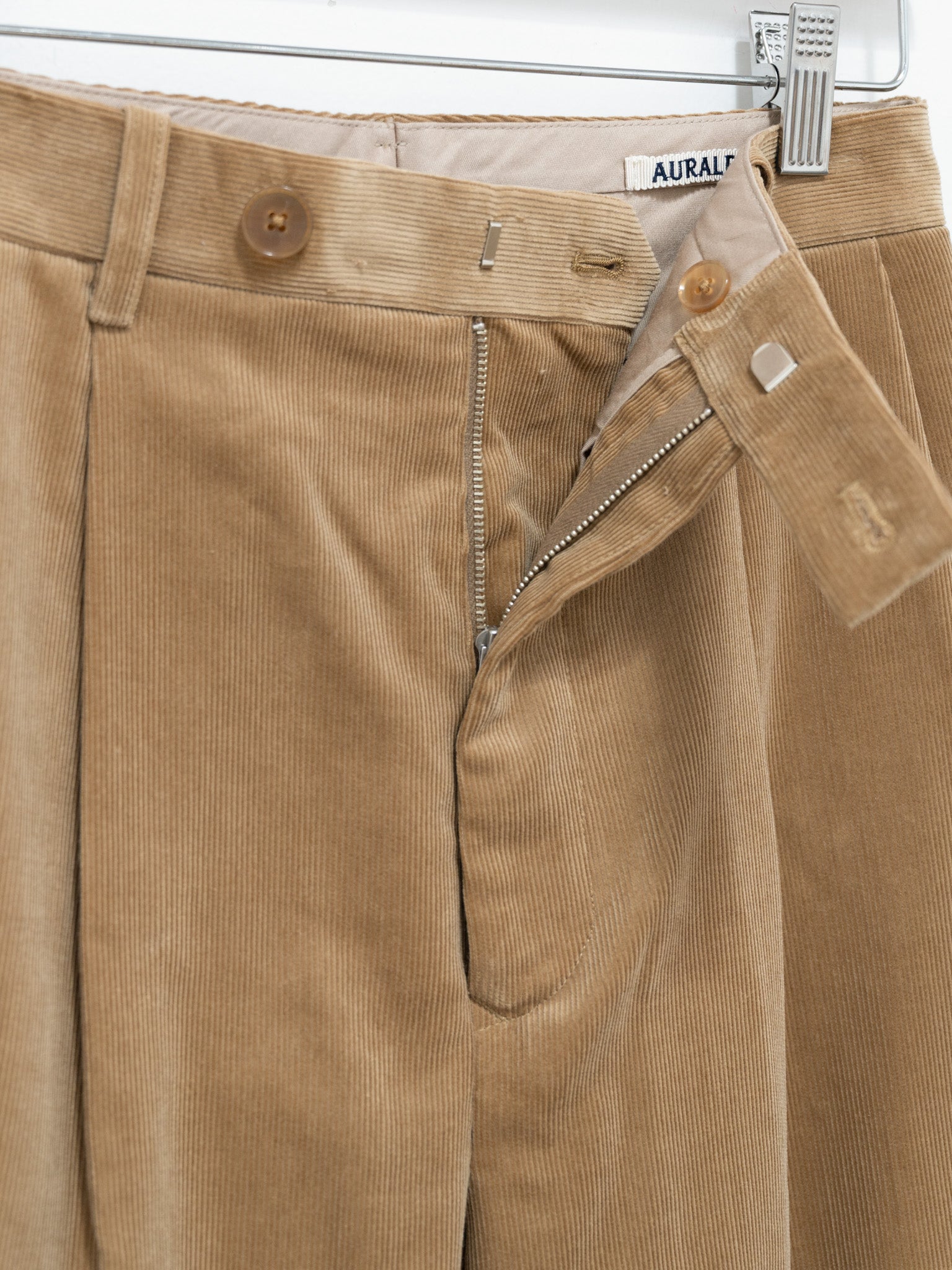 Namu Shop - Auralee Finx Corduroy Slacks - Light Brown