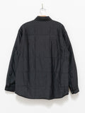 Namu Shop - Auralee Quilted Light Silk Cotton Shirt - Ink Black
