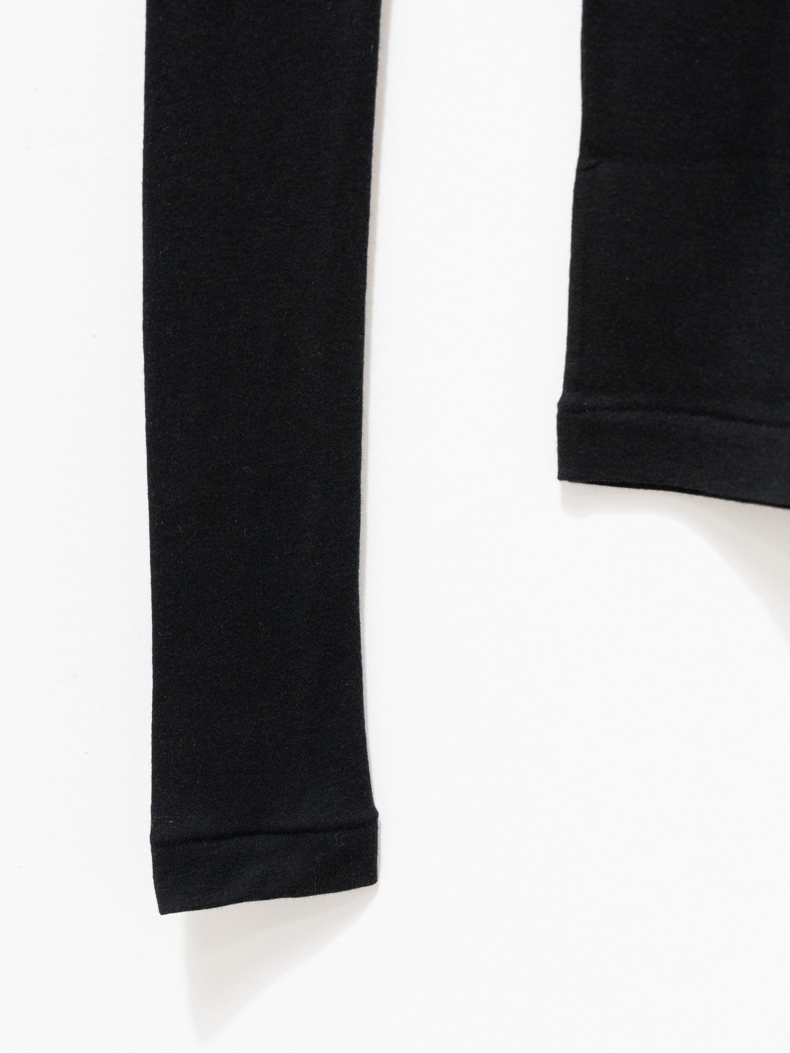 Namu Shop - Auralee High Gauge Sheer Rib L/S Tee - Black