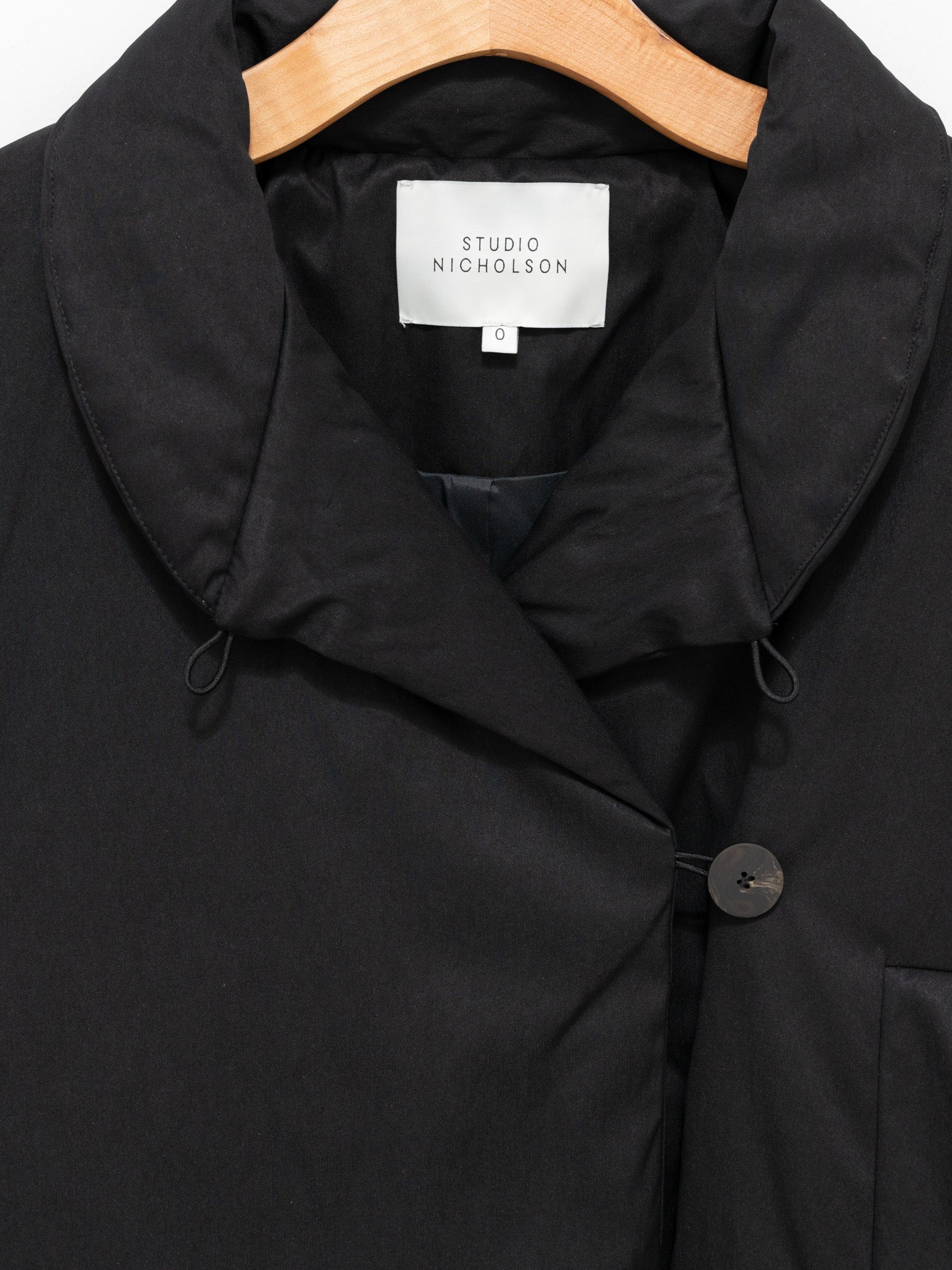 Namu Shop - Studio Nicholson Vaner Showerproof Padded Jacket - Black