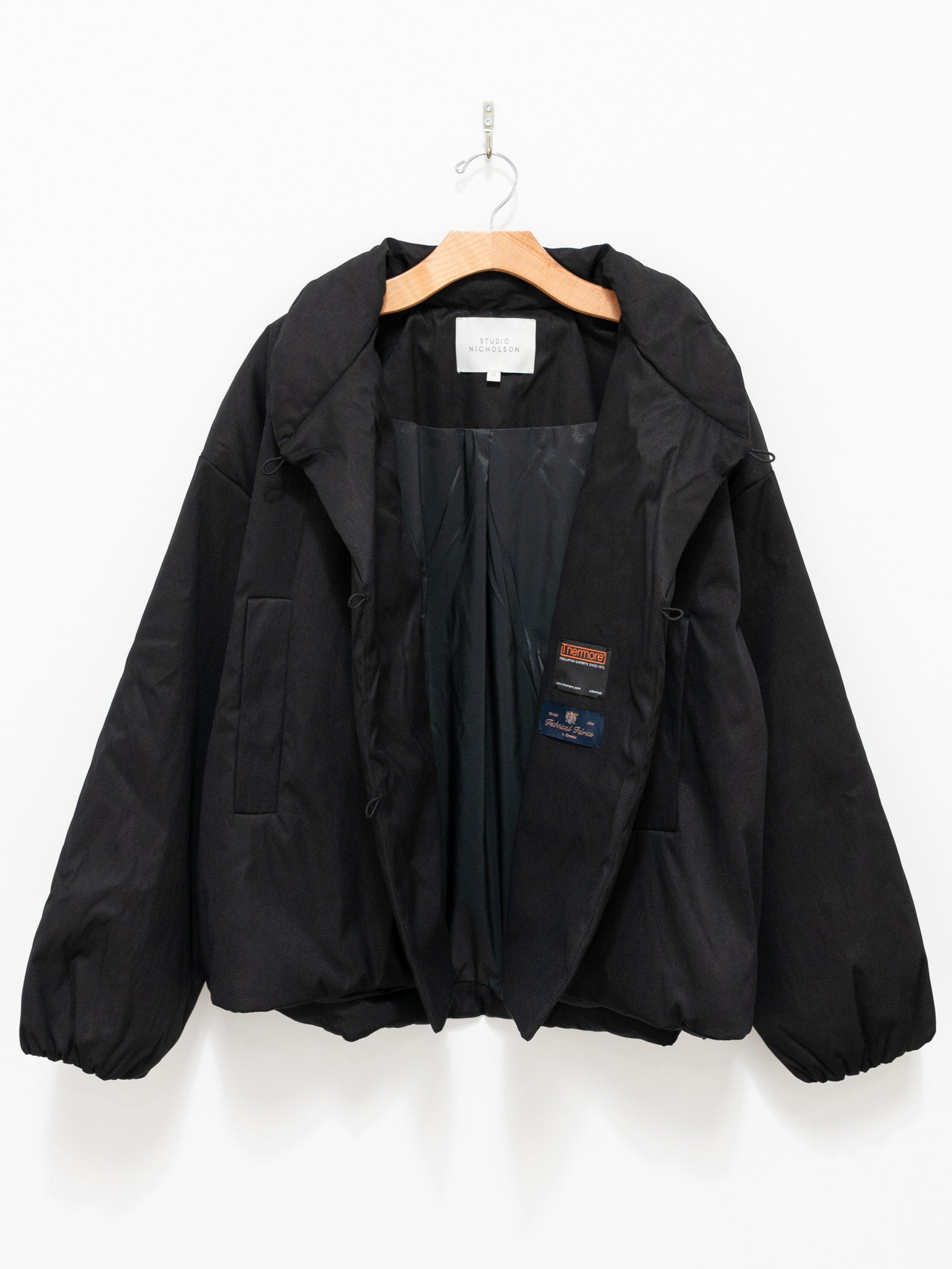 Namu Shop - Studio Nicholson Vaner Showerproof Padded Jacket - Black