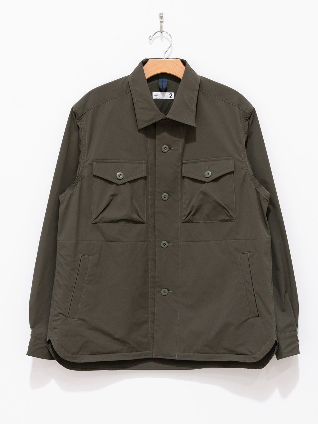 Namu Shop - ts(s) SOLOTEX Polyester Stretch CPO Shirt Jacket - Olive