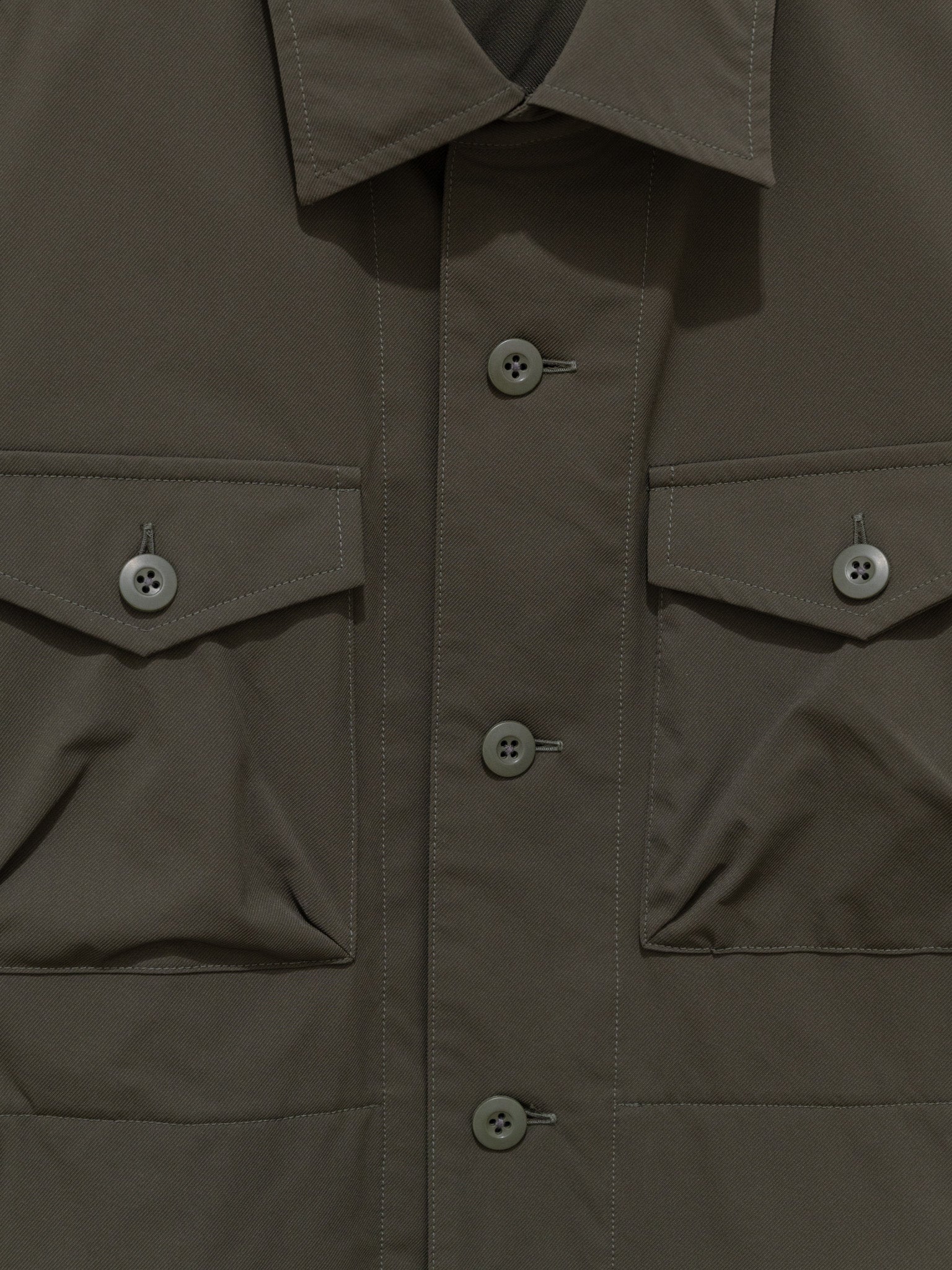 Namu Shop - ts(s) SOLOTEX Polyester Stretch CPO Shirt Jacket - Olive