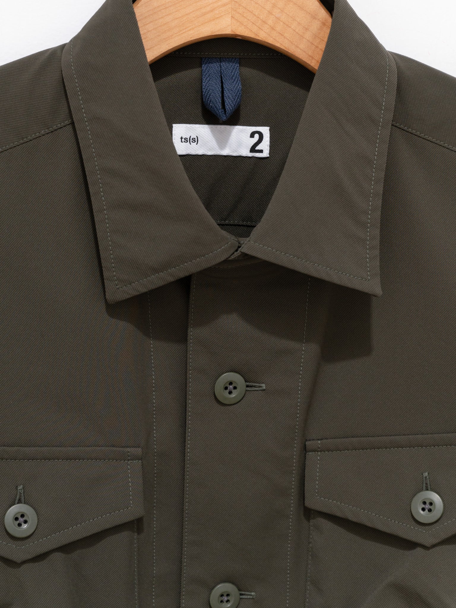 Namu Shop - ts(s) SOLOTEX Polyester Stretch CPO Shirt Jacket - Olive