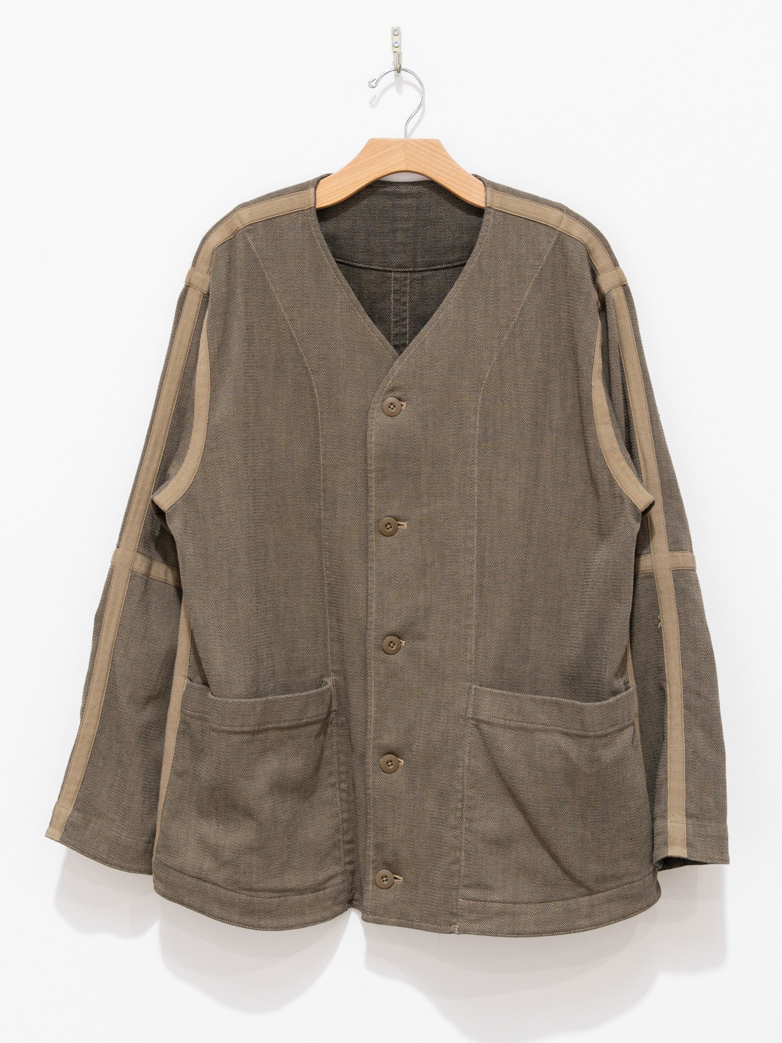 Namu Shop - ts(s) Garment Dye Oxford Reversible Jacket - Khaki