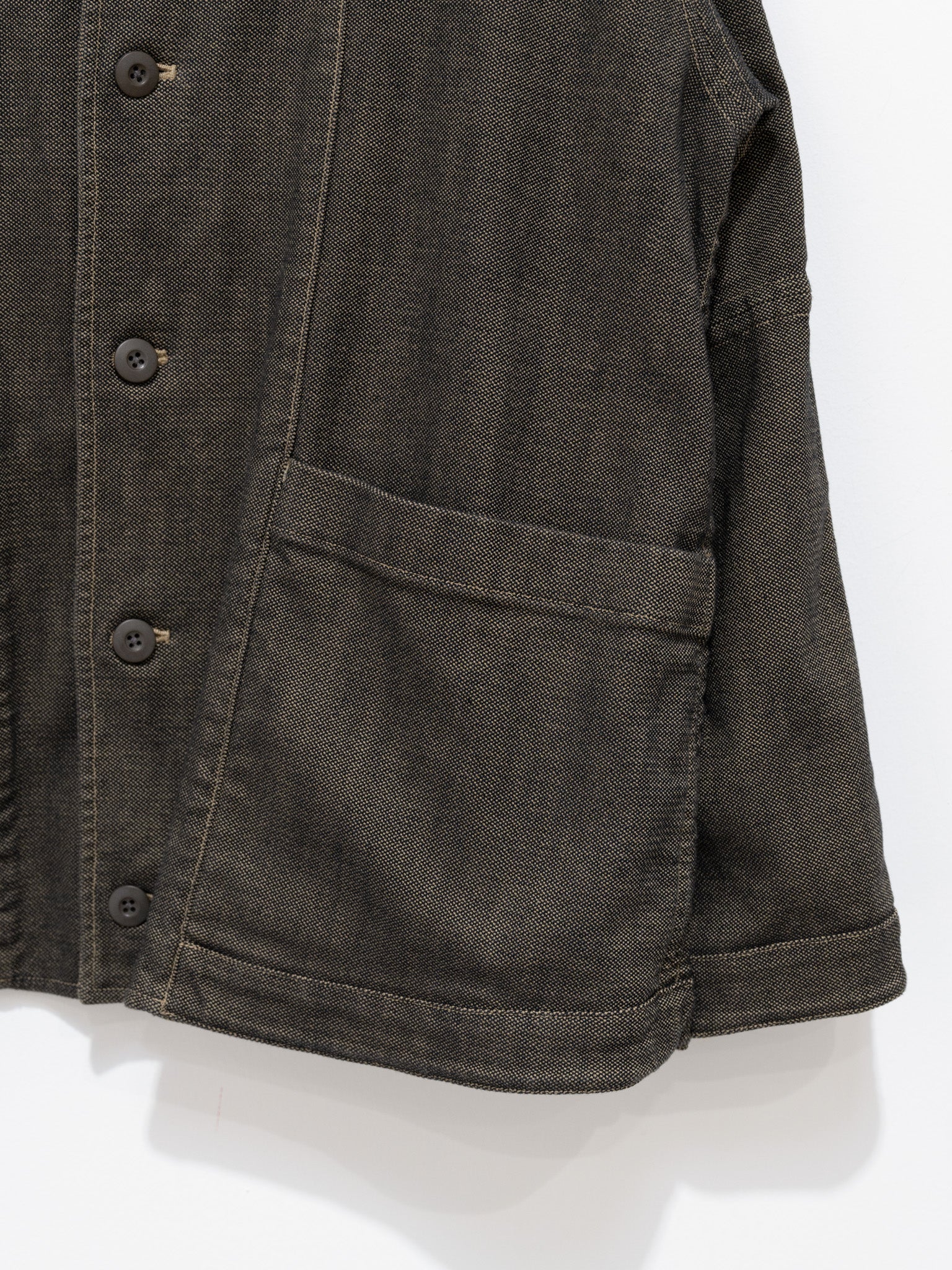 Namu Shop - ts(s) Garment Dye Oxford Reversible Jacket - Khaki