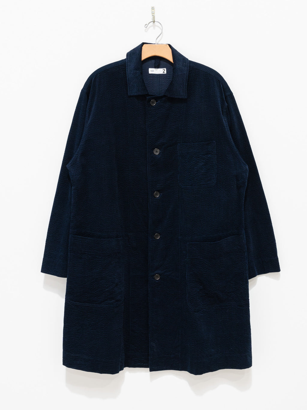 Namu Shop - ts(s) Cotton Ripple Corduroy Shirt Coat - Navy