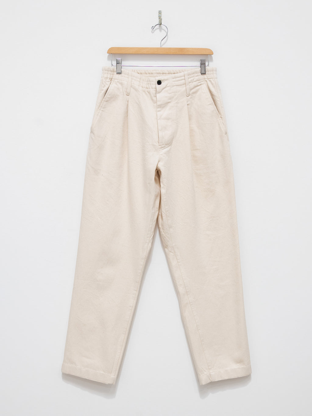Namu Shop - Document Cotton Denim Easy Pants - Off White